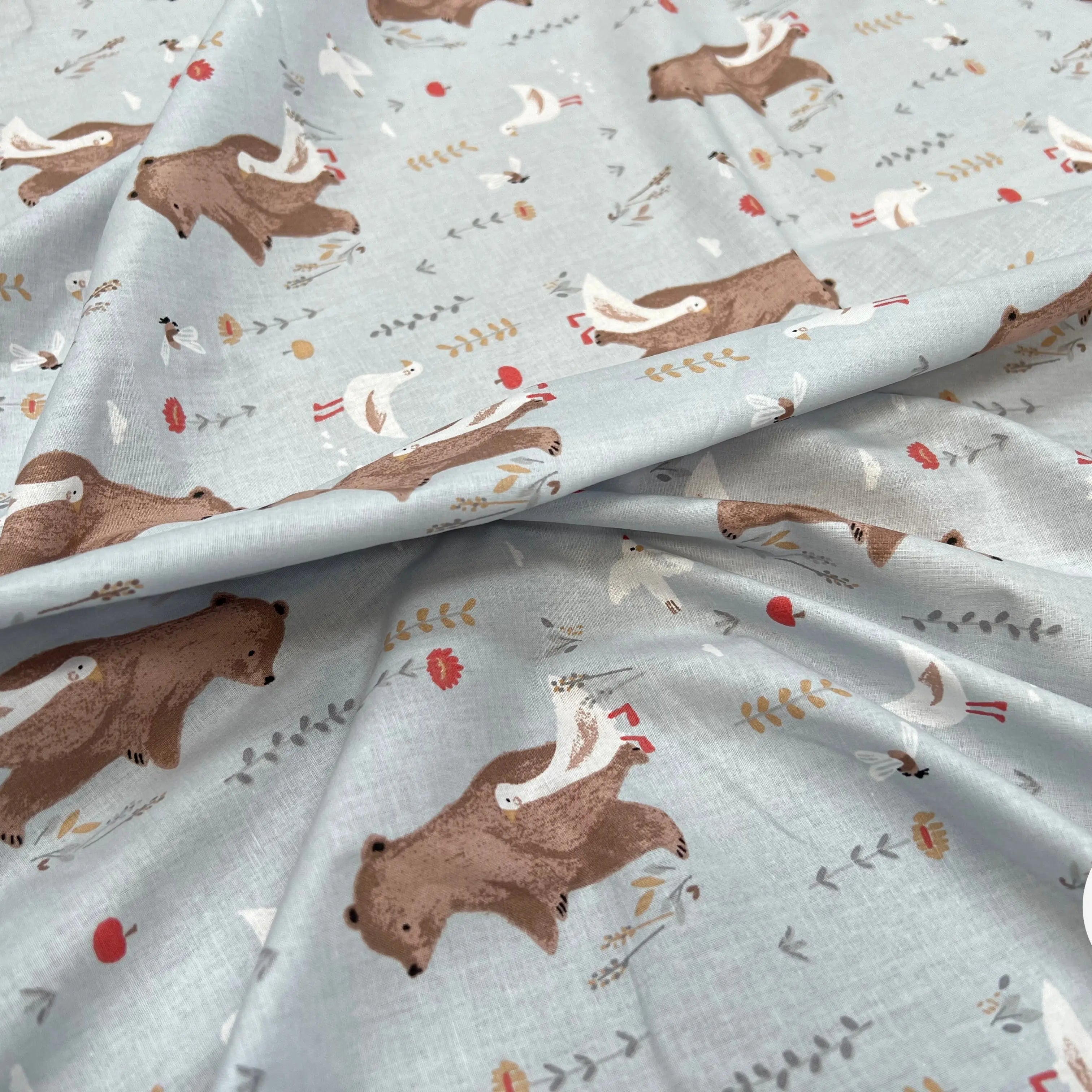 Coton Imprimé NOMINOE Vert / Marron - My Little Coupon