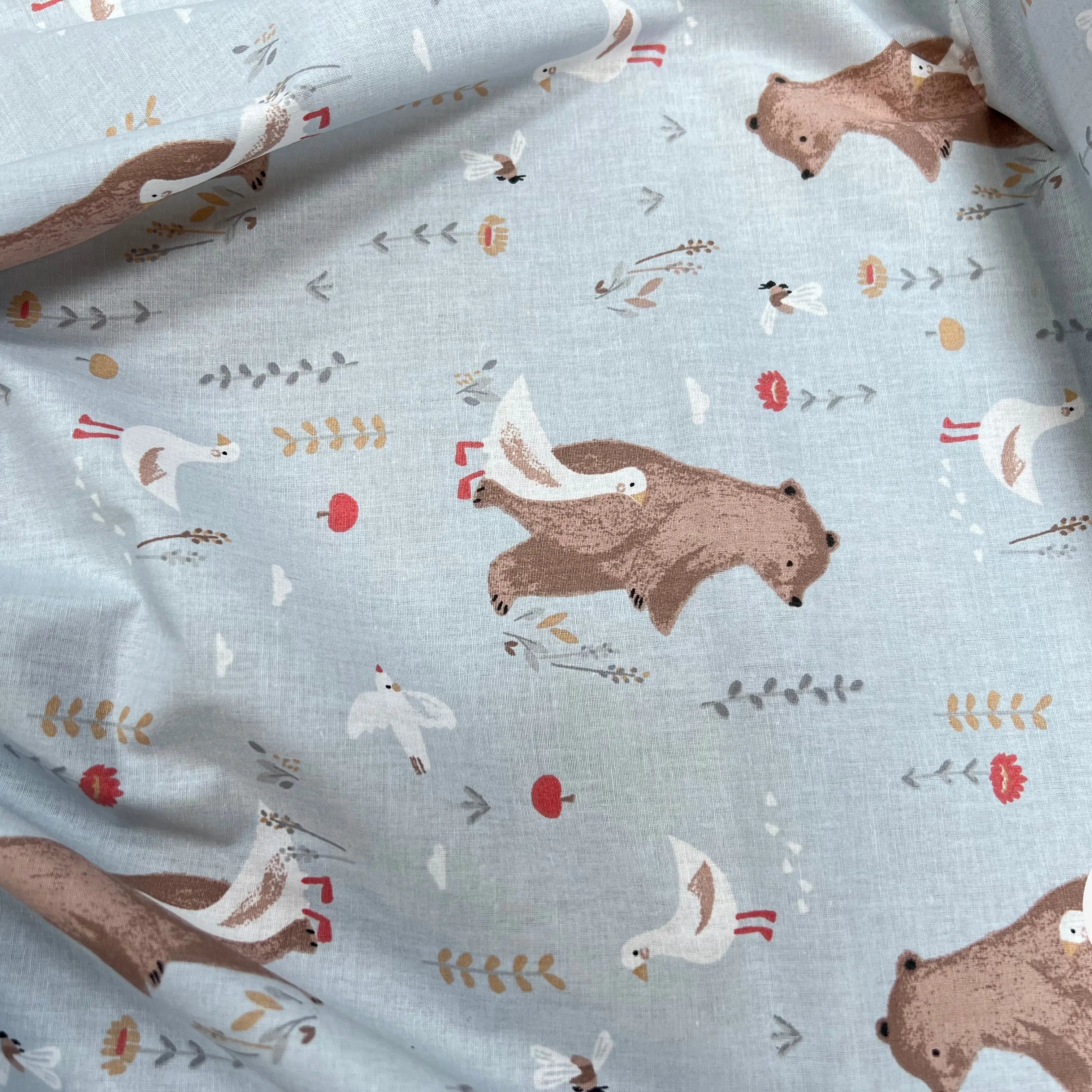 Coton Imprimé NOMINOE Vert / Marron - My Little Coupon