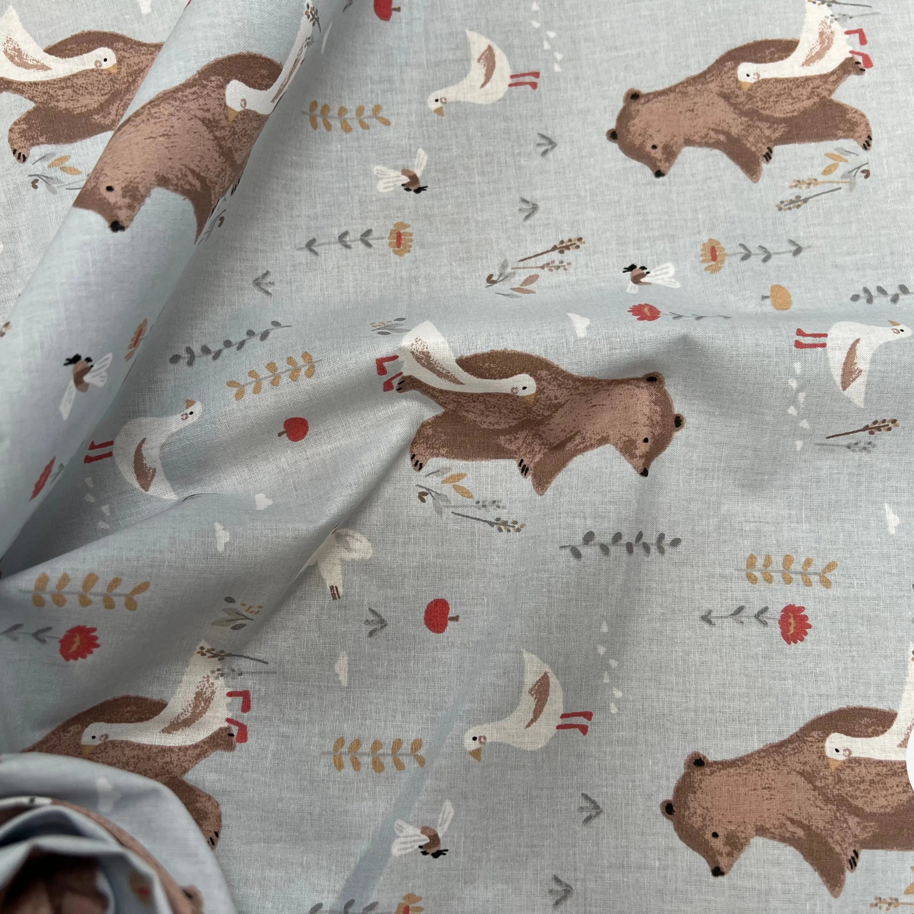 Coton Imprimé NOMINOE Vert / Marron - My Little Coupon