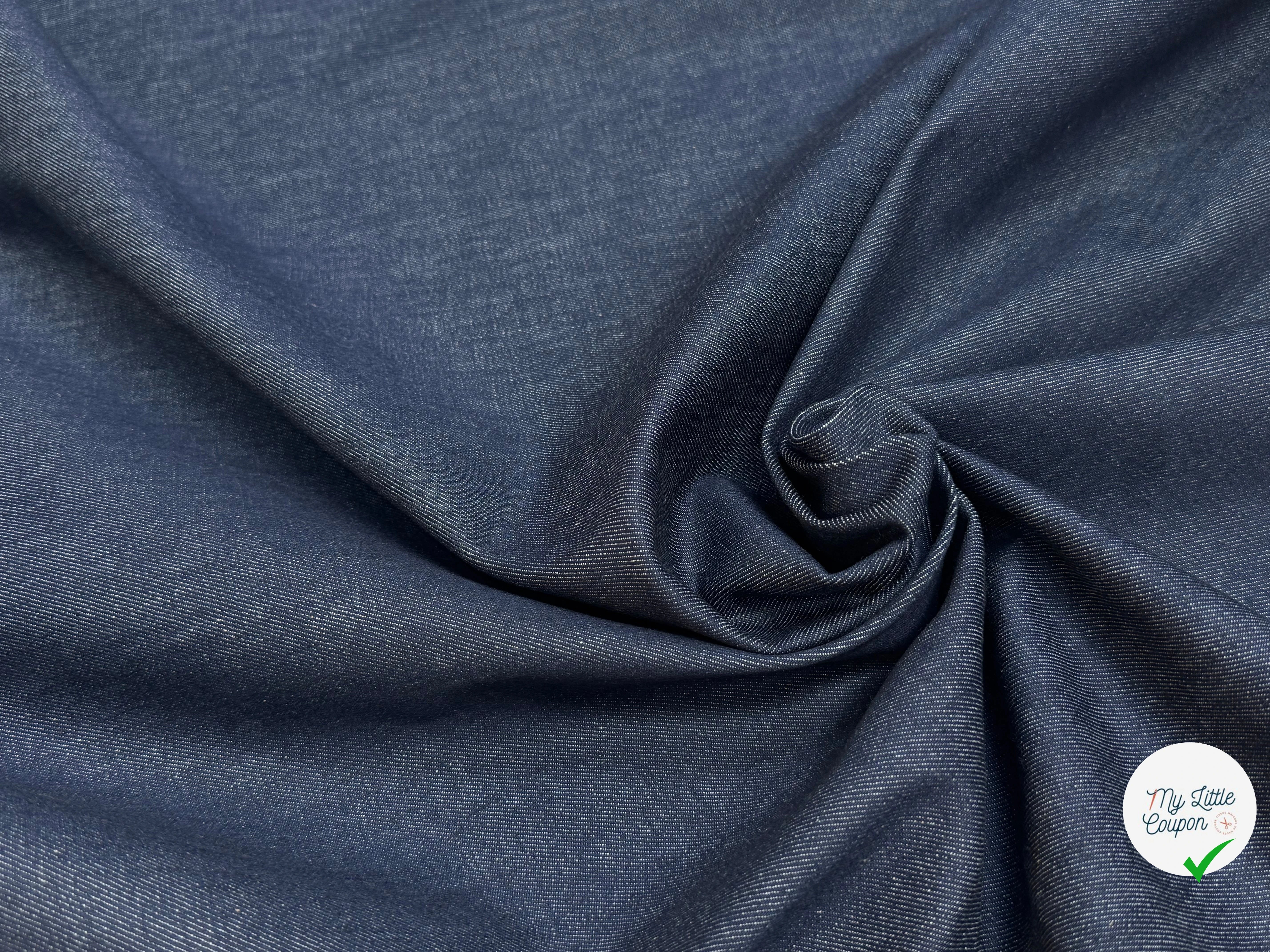 DENIM 97% COTON STRETCH MARINE/SIOUX - My Little Coupon