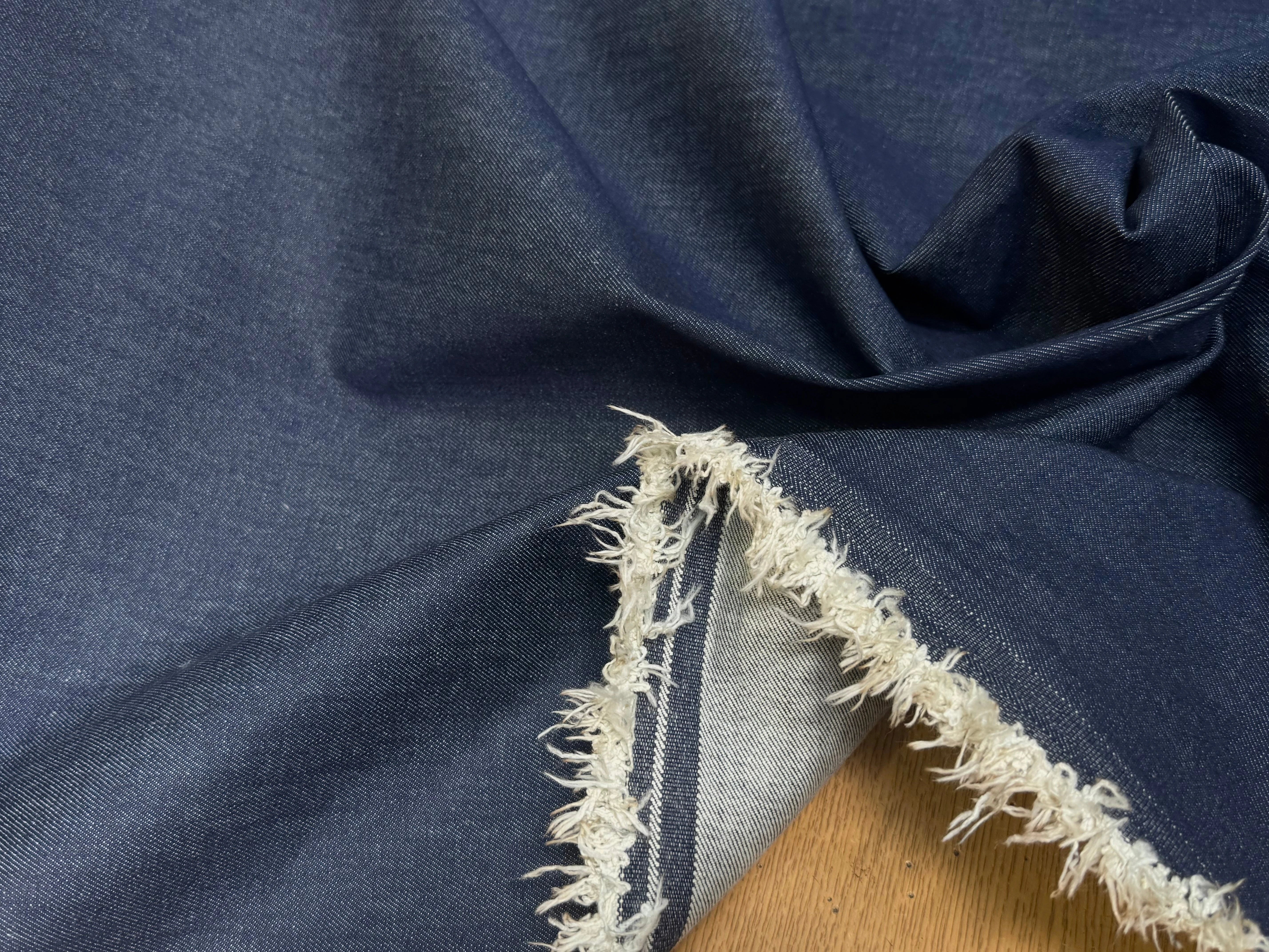 DENIM 97% COTON STRETCH MARINE/SIOUX - My Little Coupon