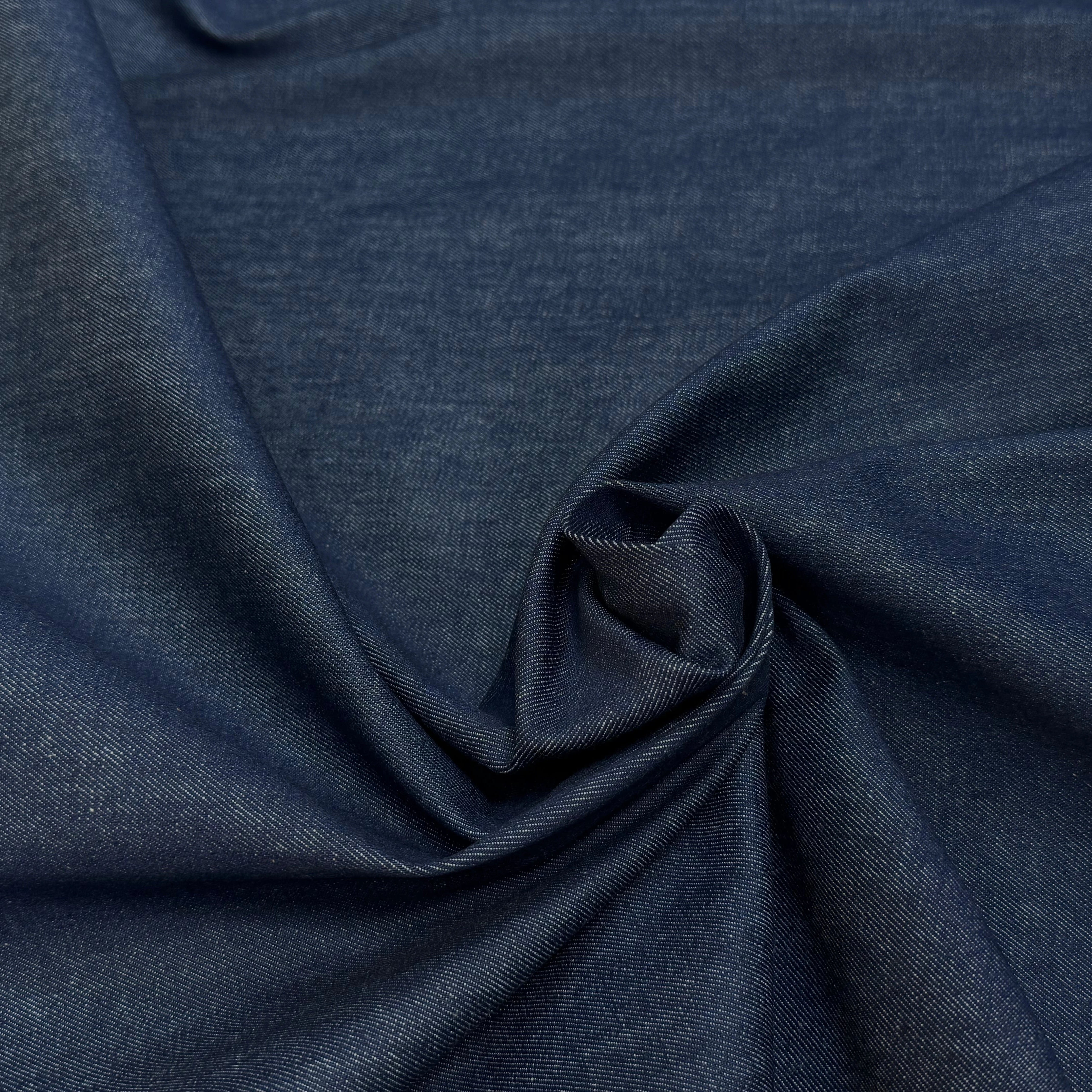 DENIM 97% COTON STRETCH MARINE/SIOUX - My Little Coupon