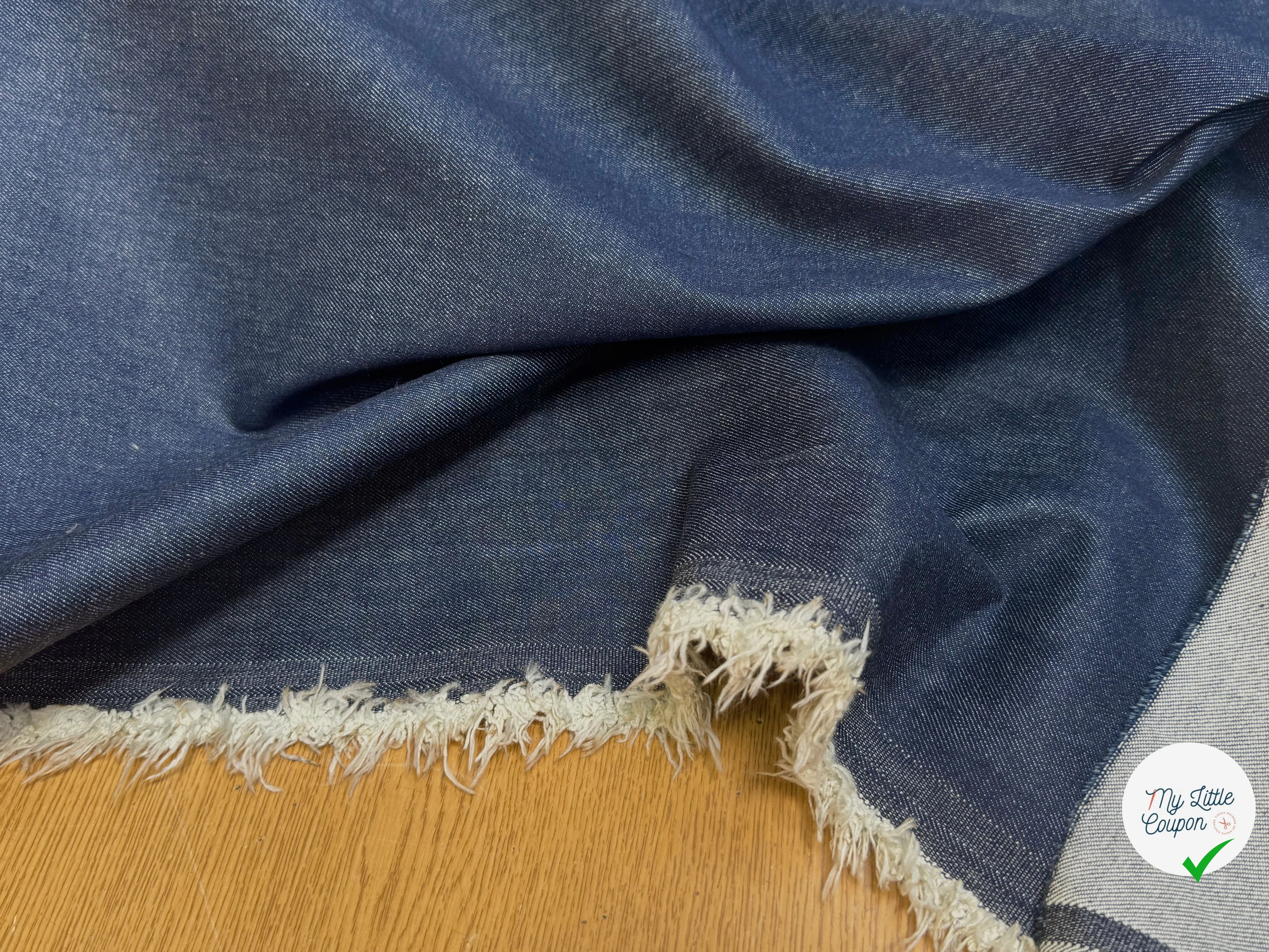 DENIM 97% COTON STRETCH MARINE/SIOUX - My Little Coupon