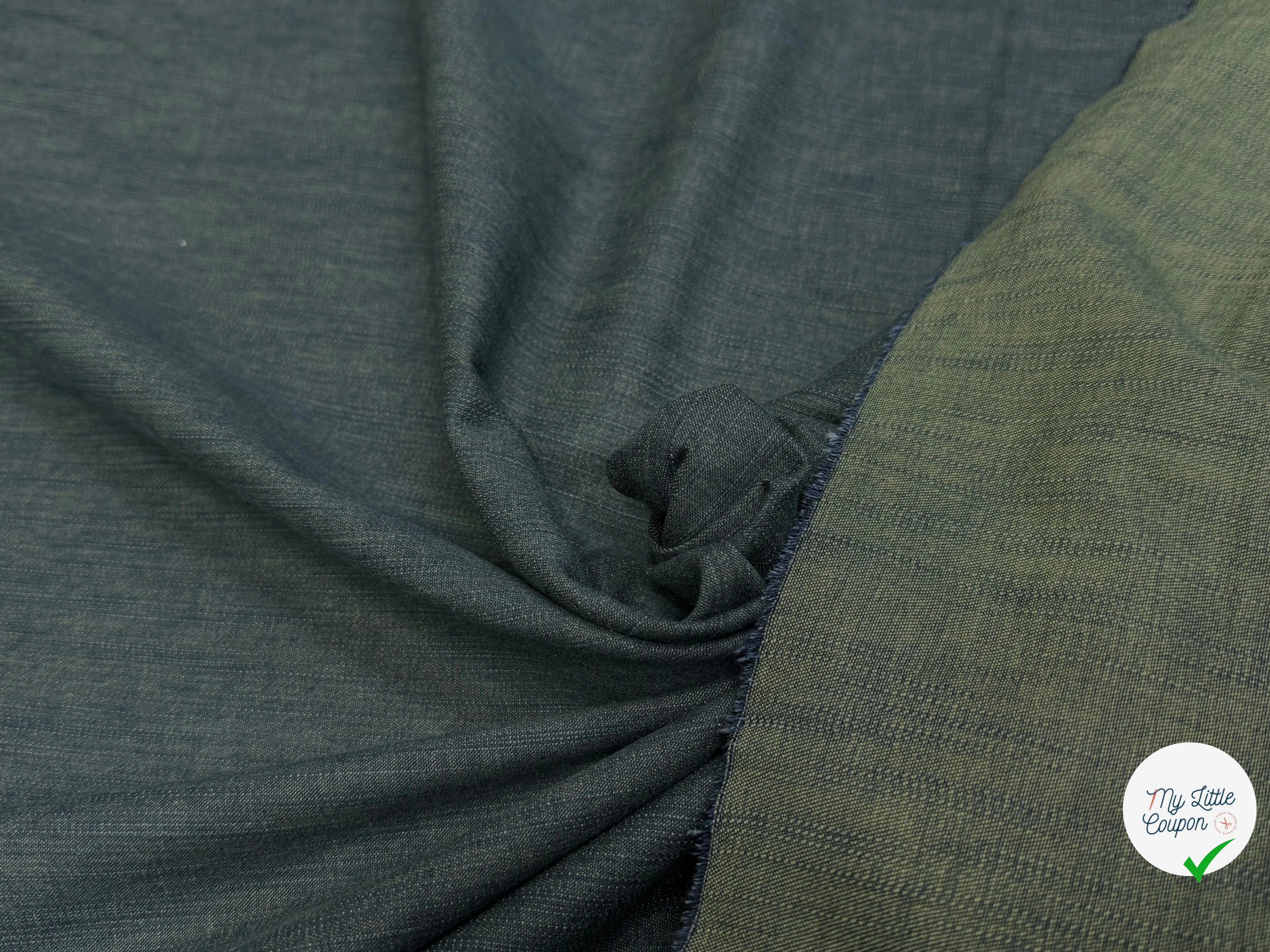 DENIM BLEU VERT COUTURE SUPERBE TENUE - My Little Coupon