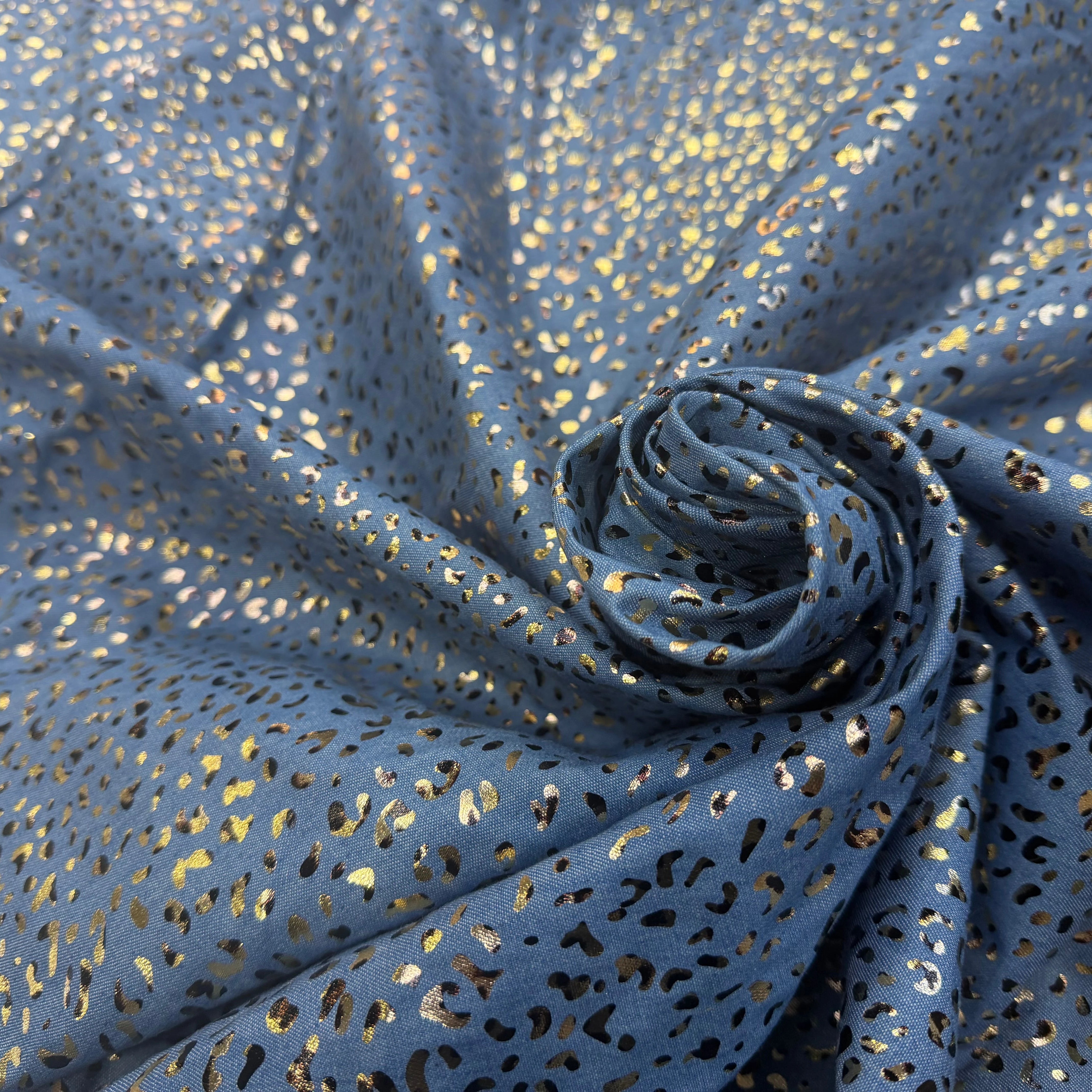 DENIM COTON FOIL LEOPARD 1 - My Little Coupon