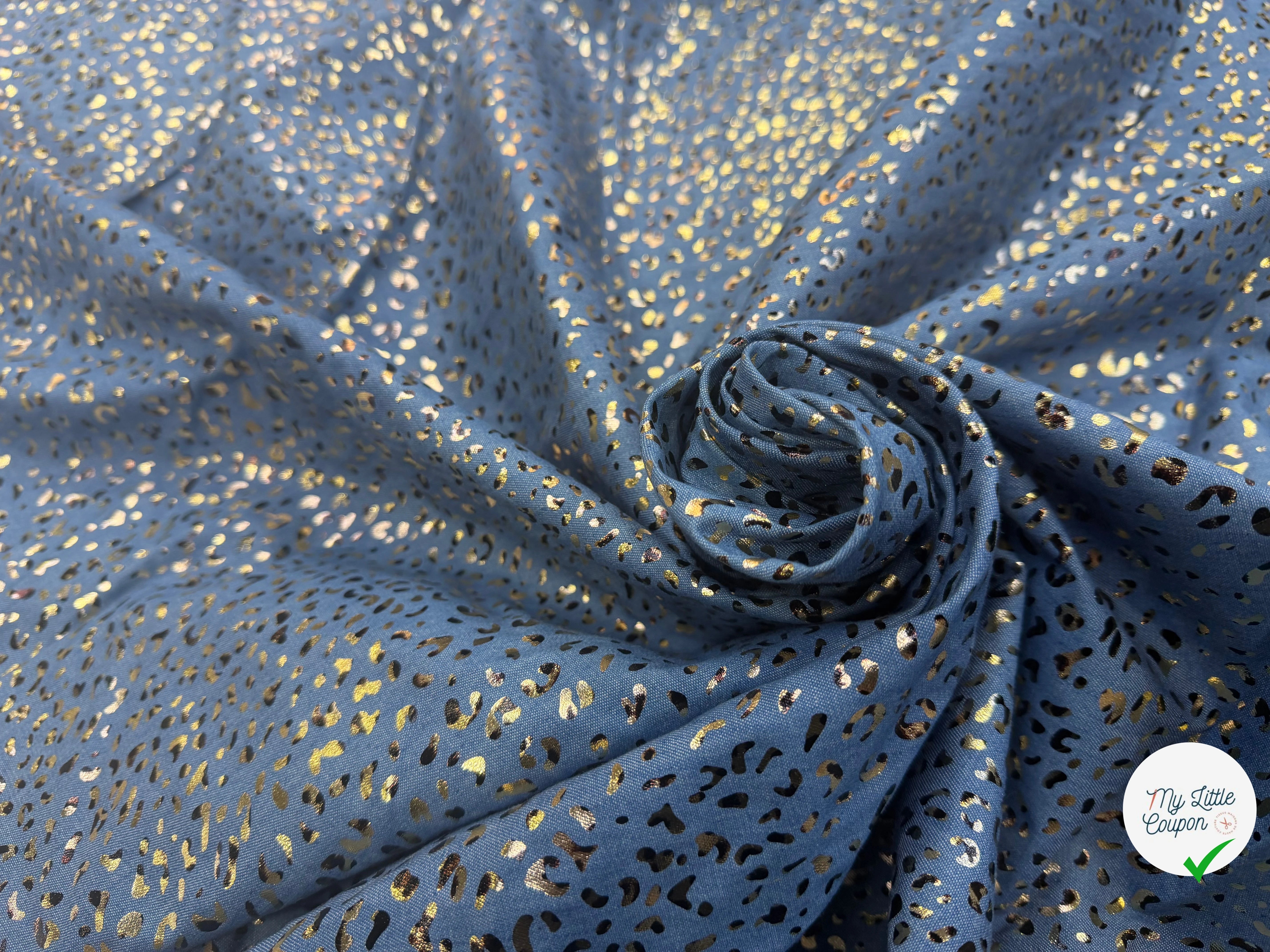 DENIM COTON FOIL LEOPARD 1 - My Little Coupon