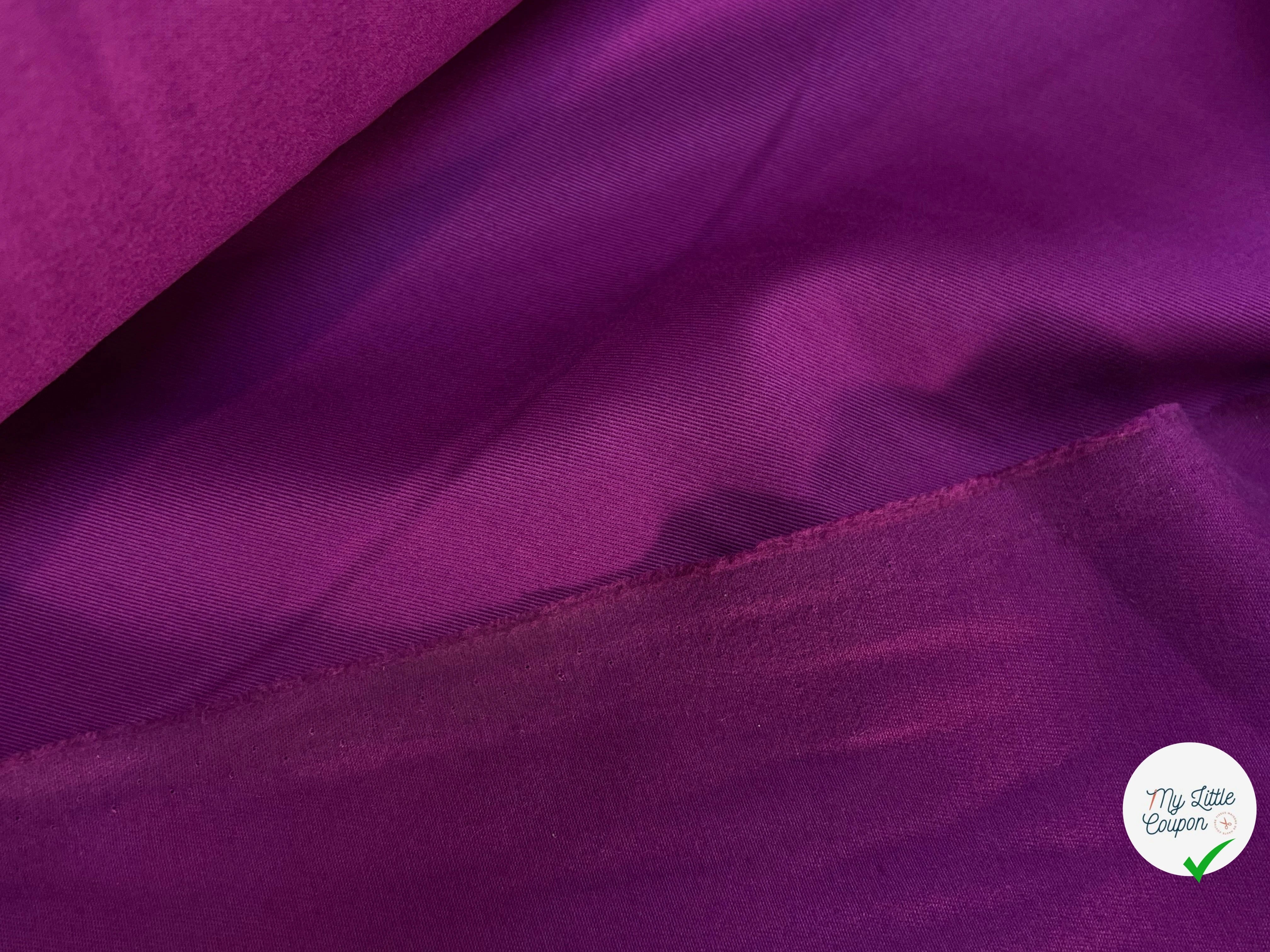 DENIM COTON GRATTÉ AMETHYSTE TOUT DOUX 100% COTON - My Little Coupon