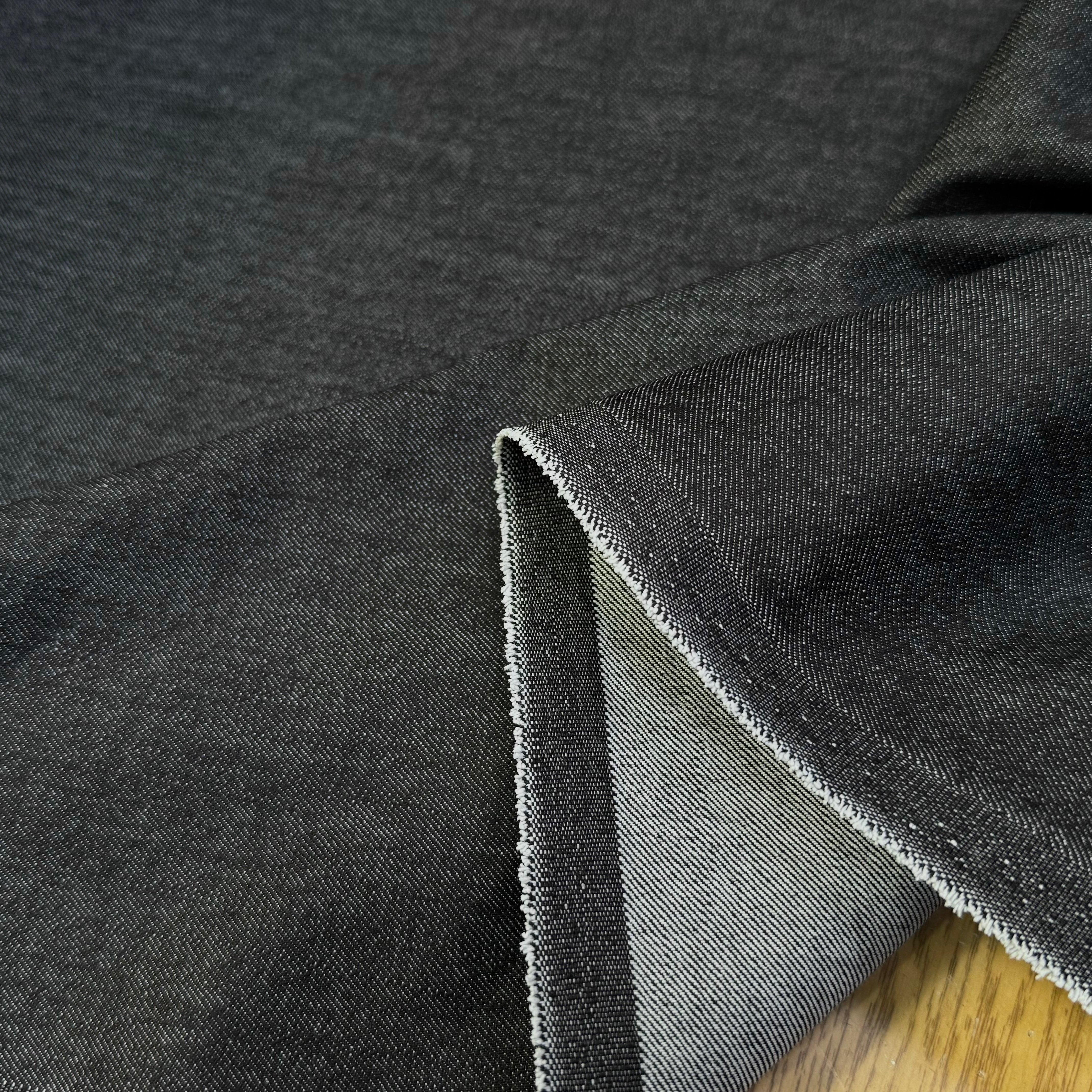 DENIM COTON NOIR ANTHRACITE LÉGÈREMENT STRETCH 78% COTON - My Little Coupon