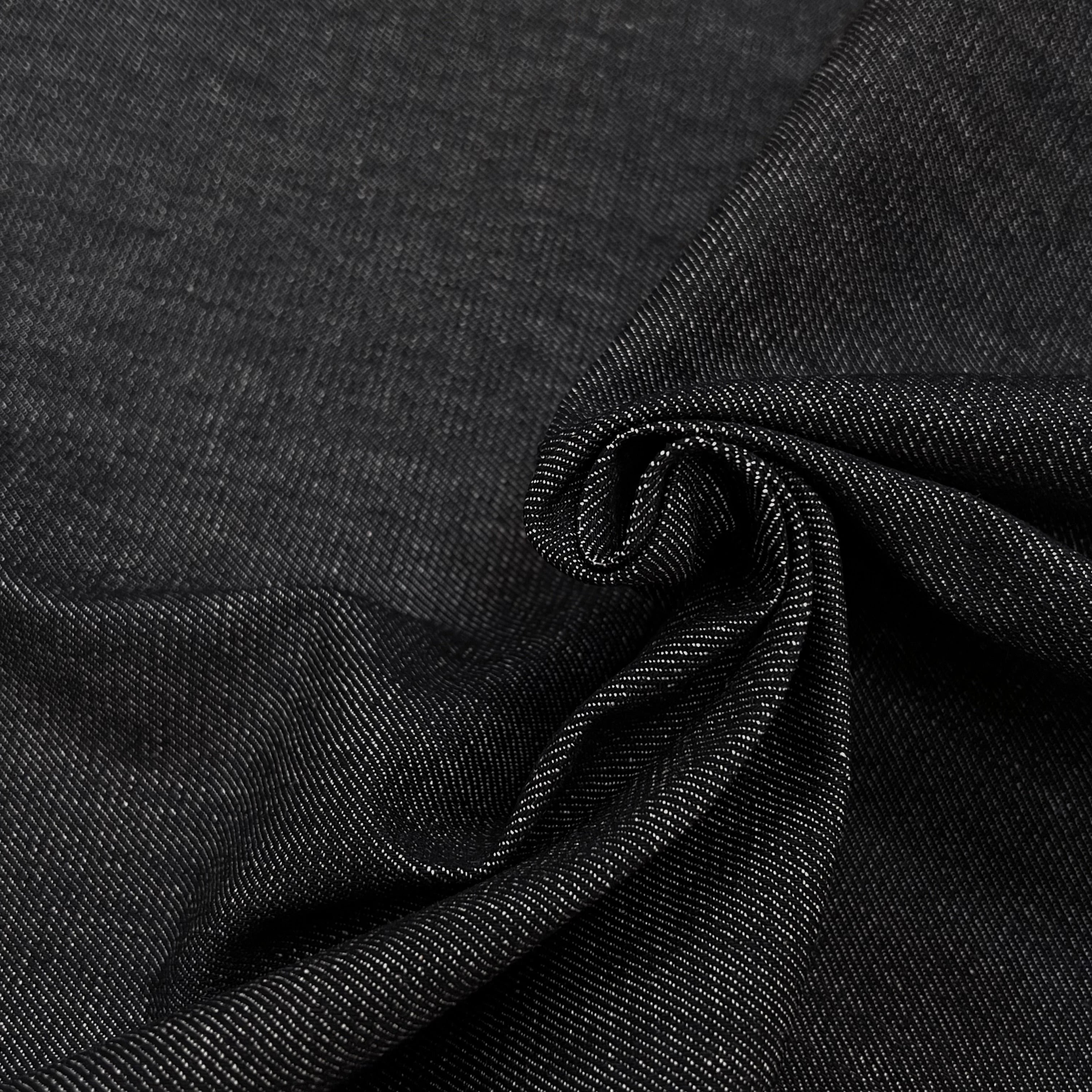 DENIM PRESTIGE SANMERO BLACK 100% COTON - My Little Coupon