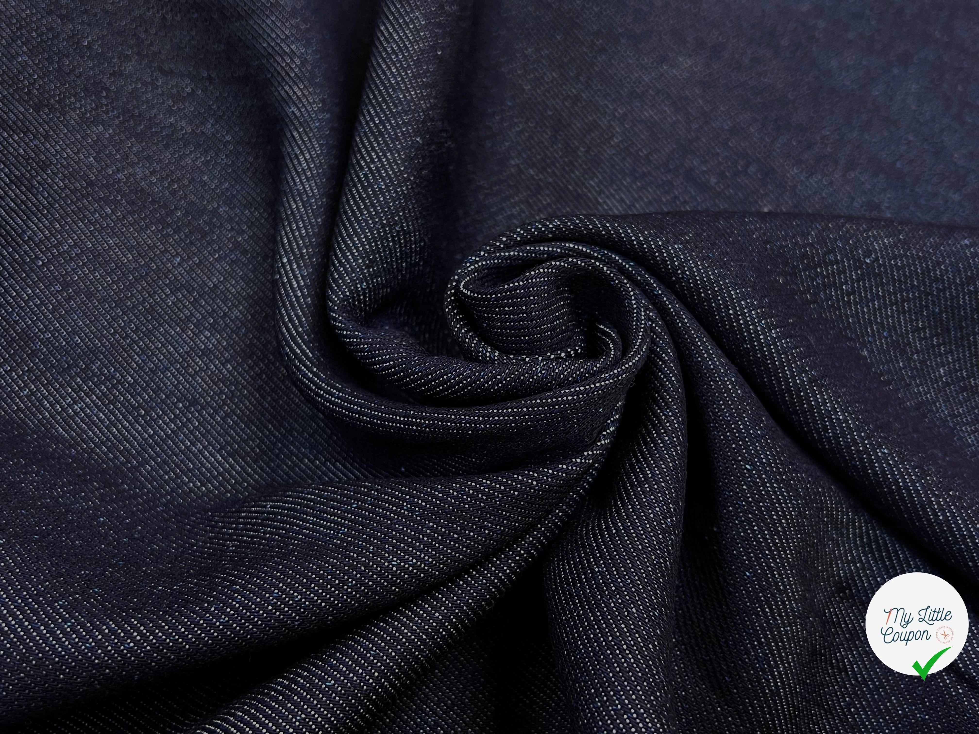 DENIM PRESTIGE SANMERO BLEU NUIT 100% COTON - My Little Coupon