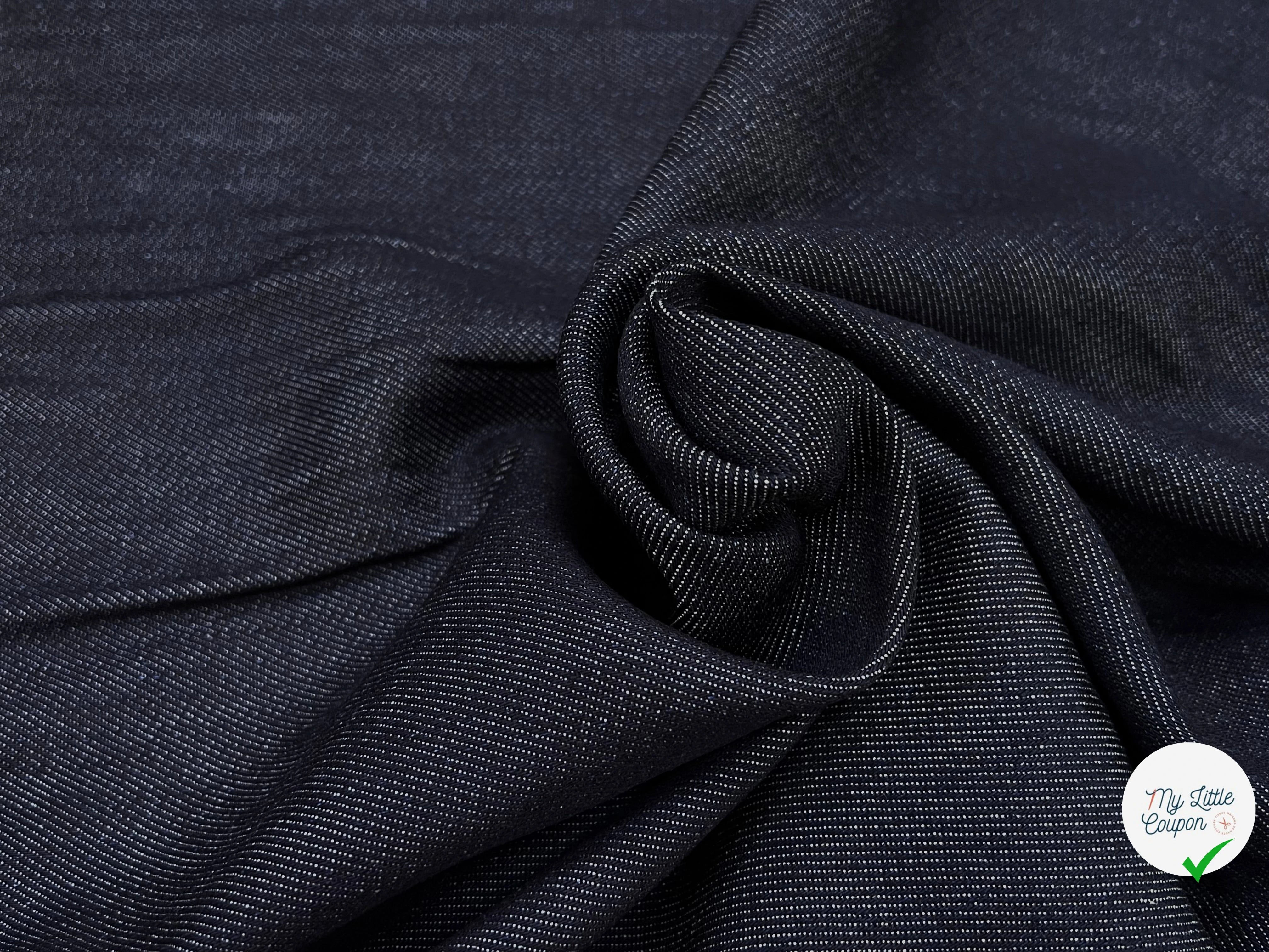 DENIM PRESTIGE SANMERO BLEU NUIT 100% COTON - My Little Coupon