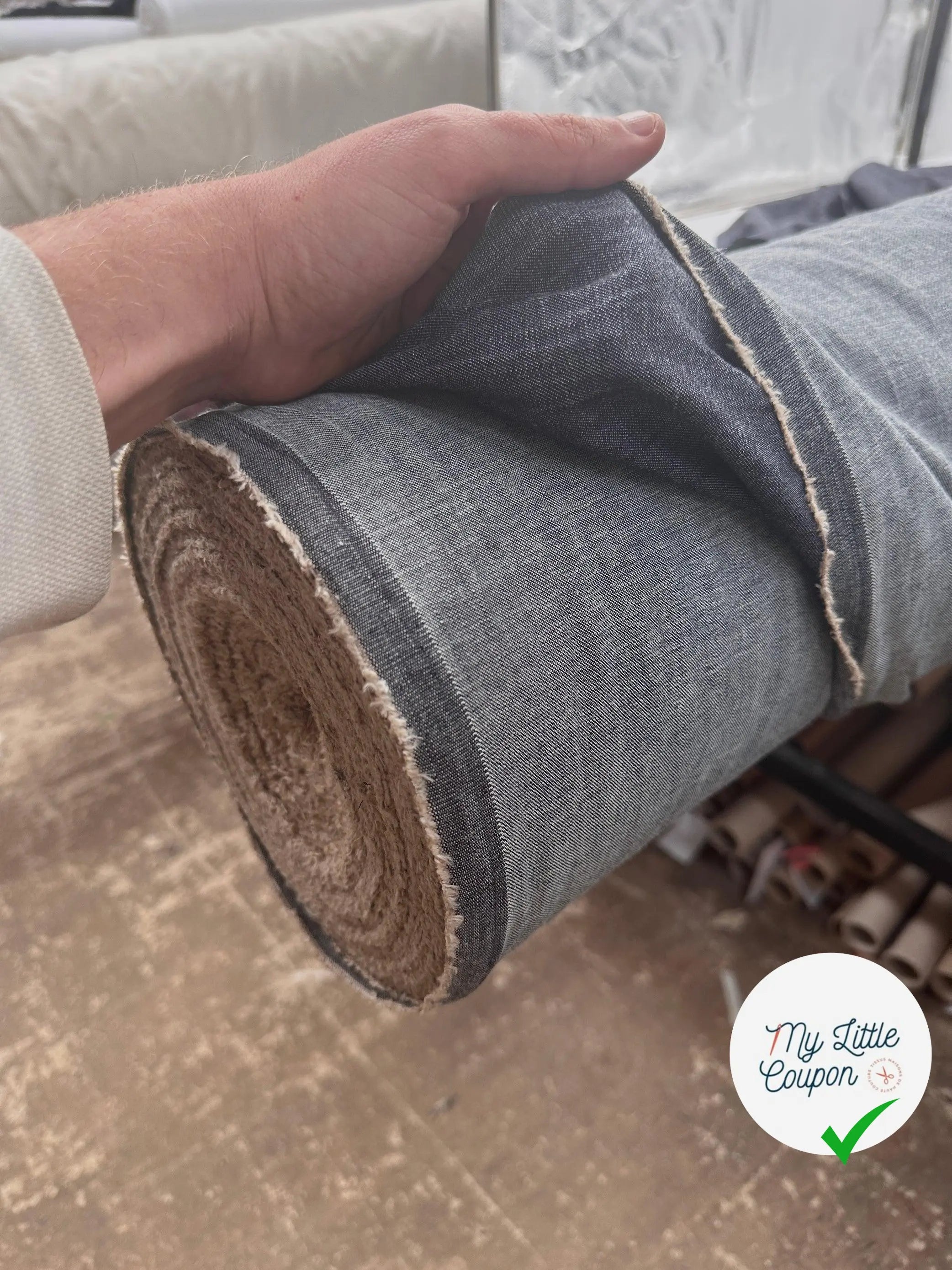 DENIM QUALITÉ BLUE 11Oz - My Little Coupon - tissu - coudre