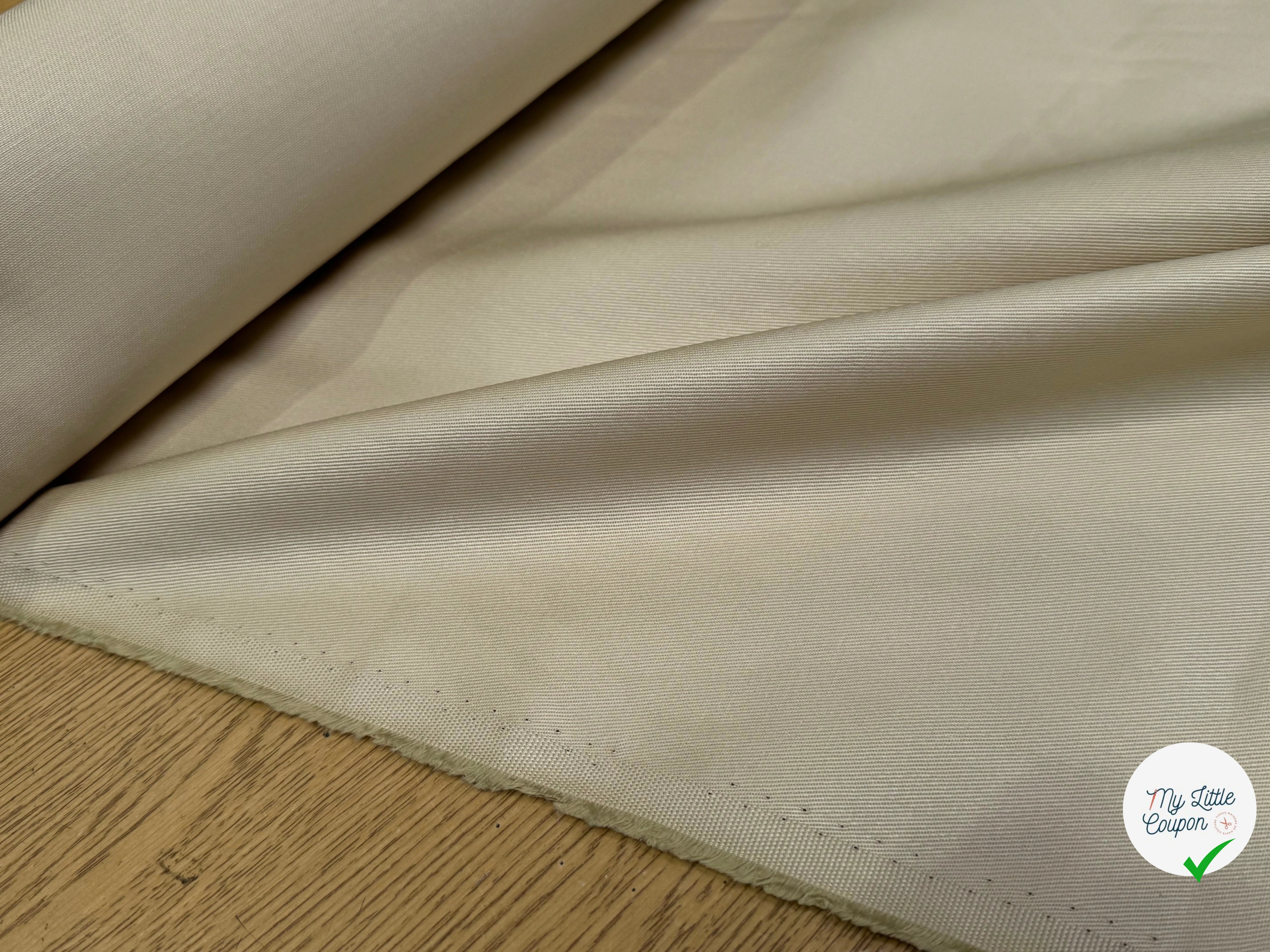 DENIM SERGÉ CHIC BEIGE PAILLE - My Little Coupon
