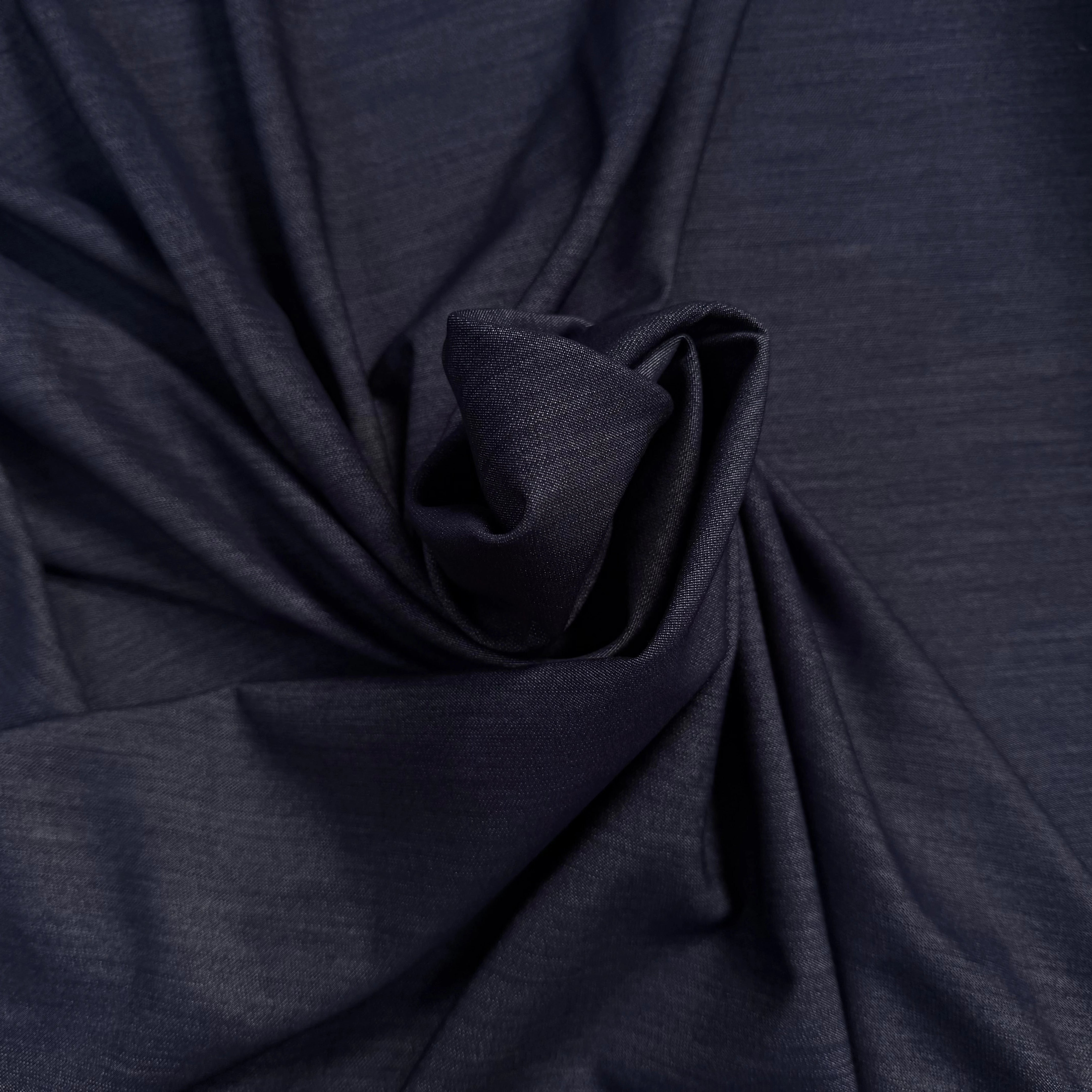 DENIM STRETCH POLYVISCOSE NAVY - My Little Coupon