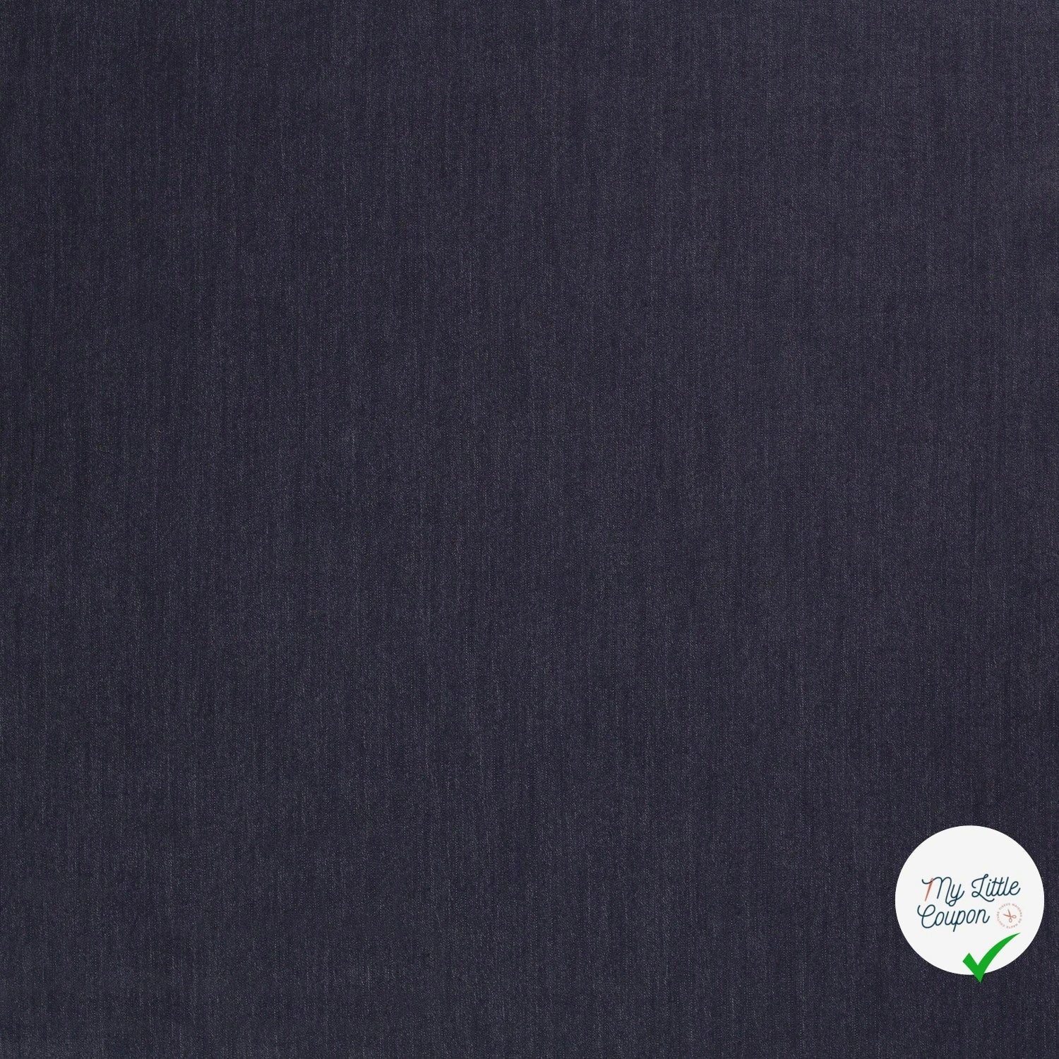 DENIM STRETCH SLUB BLEU MARINE - My Little Coupon