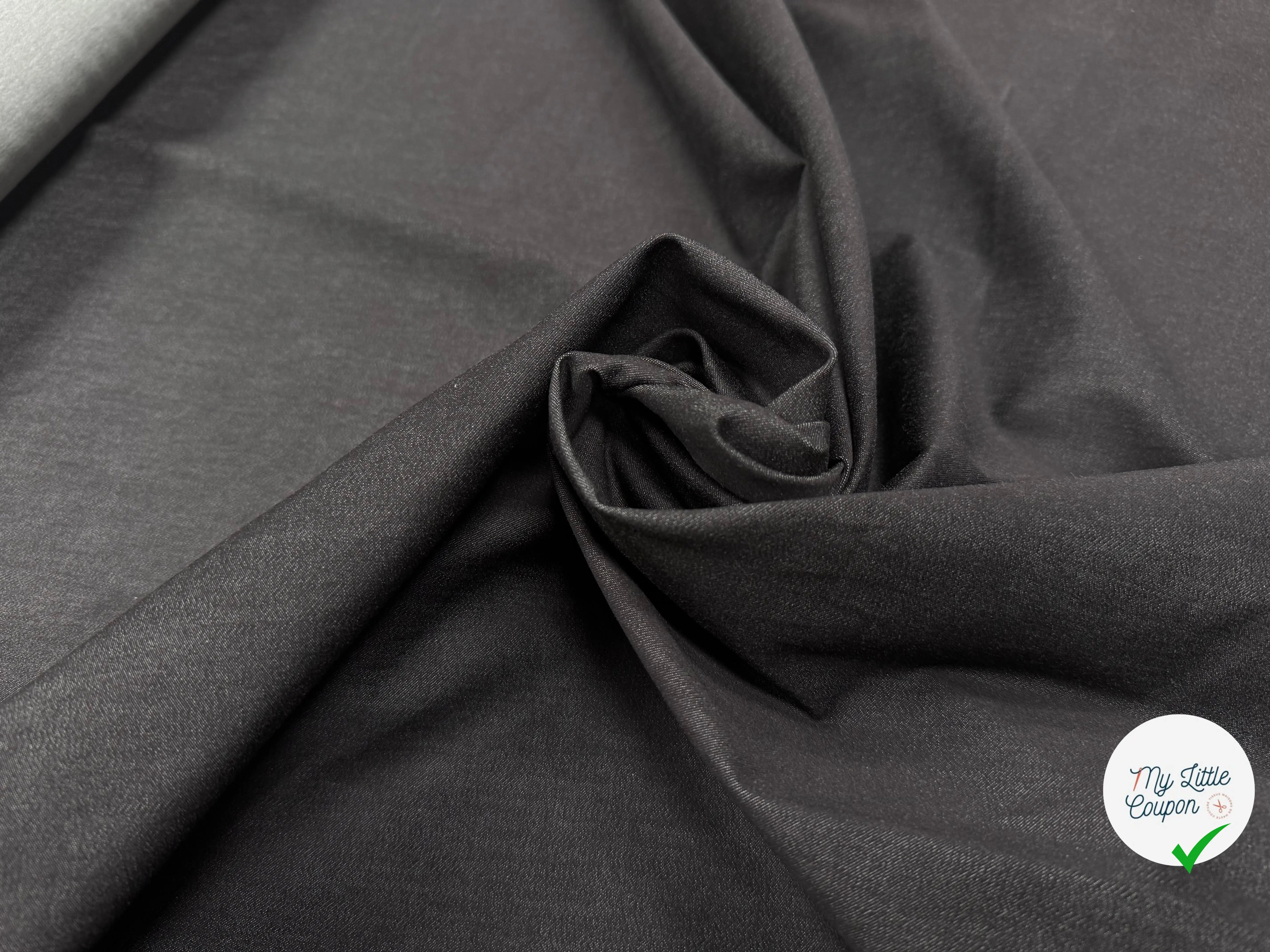 DENIM UNI NOIR ULTRA STRETCH - My Little Coupon