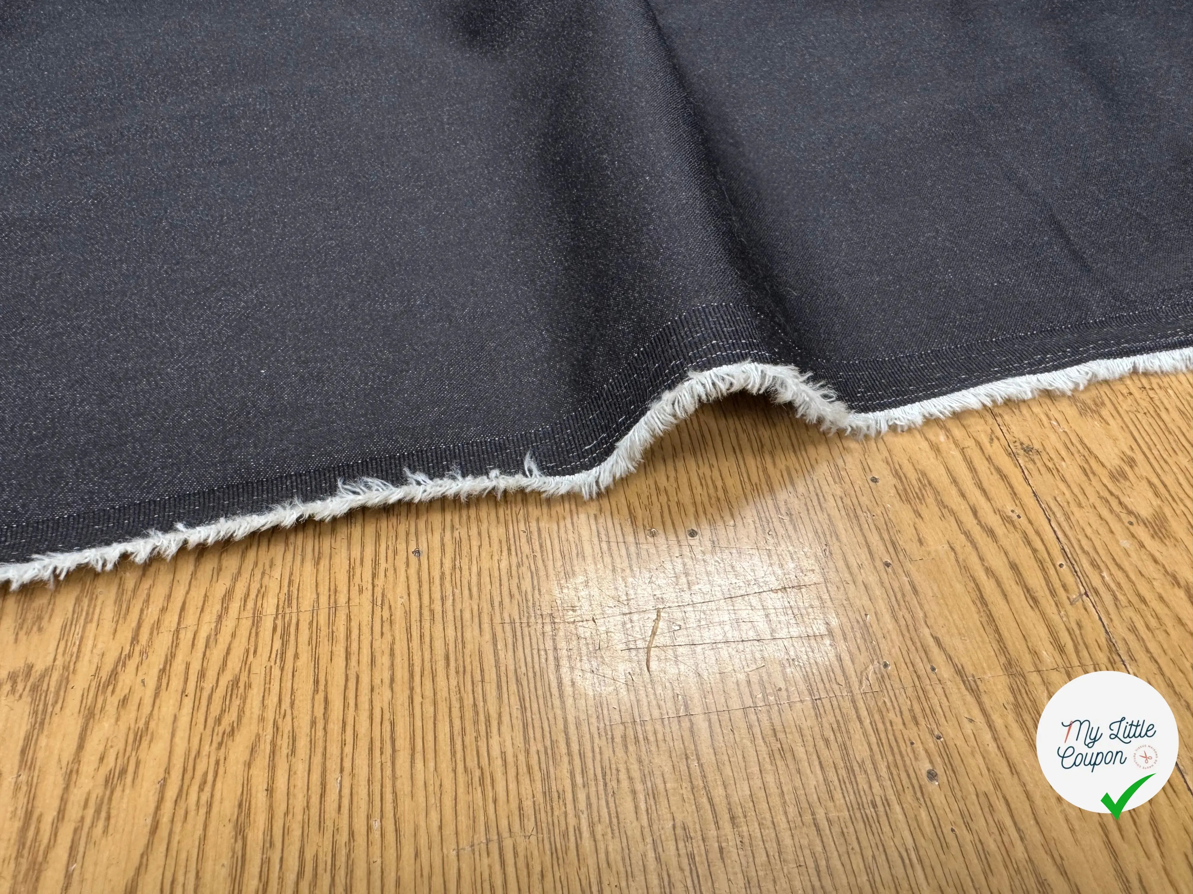 DENIM UNI NOIR ULTRA STRETCH - My Little Coupon