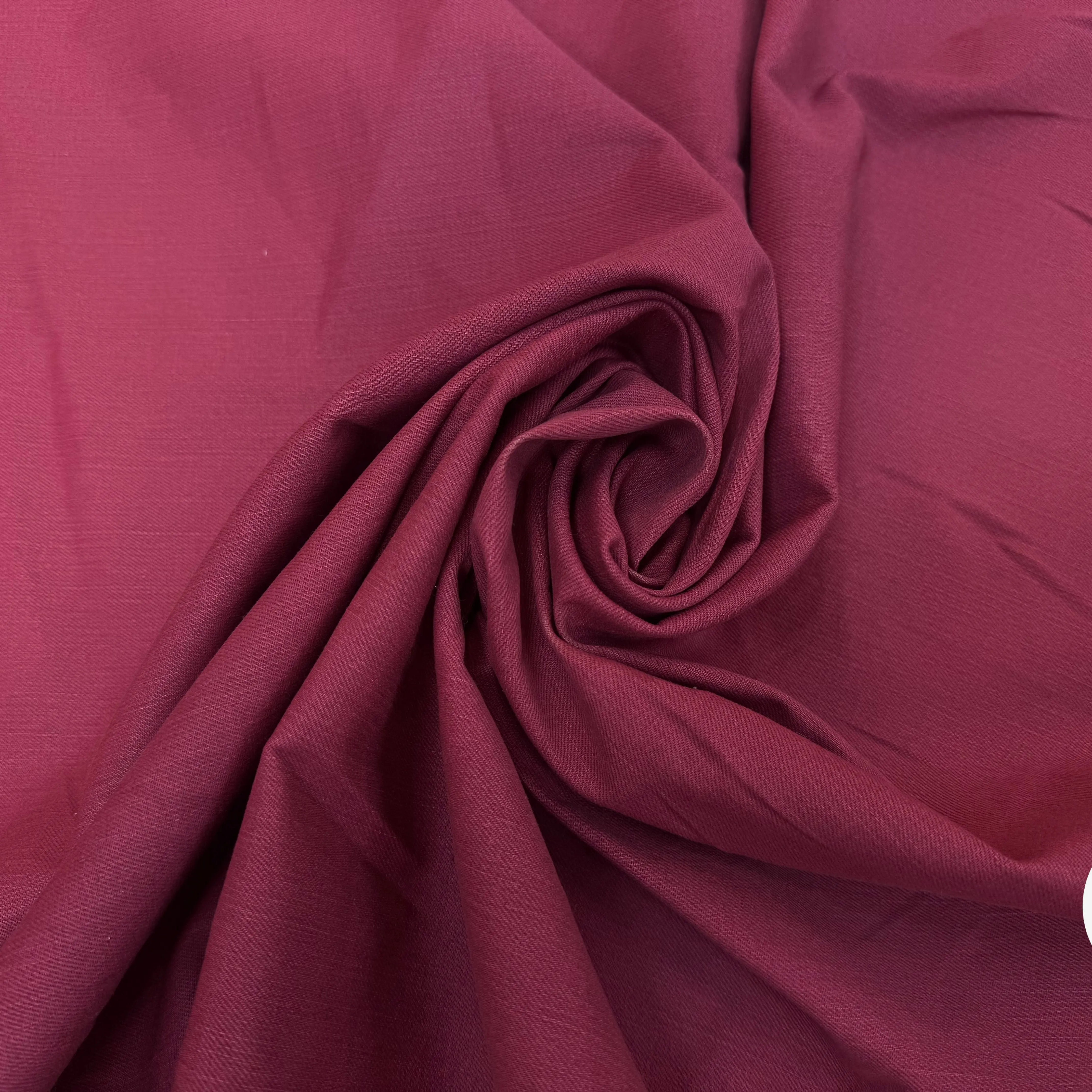 DENIM UNI ROSE FONCÉ COTON STRETCH - My Little Coupon