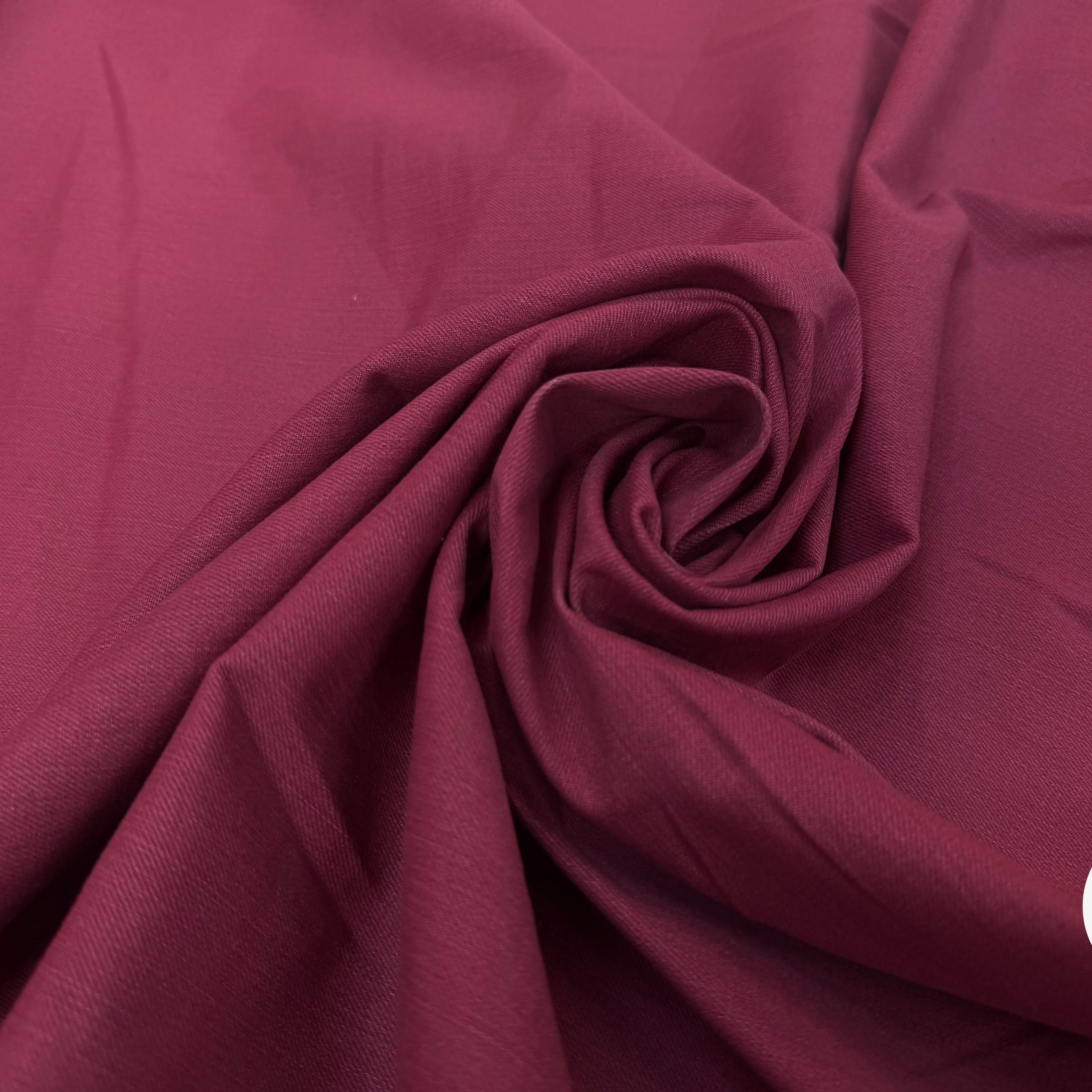 DENIM UNI ROSE FONCÉ COTON STRETCH - My Little Coupon