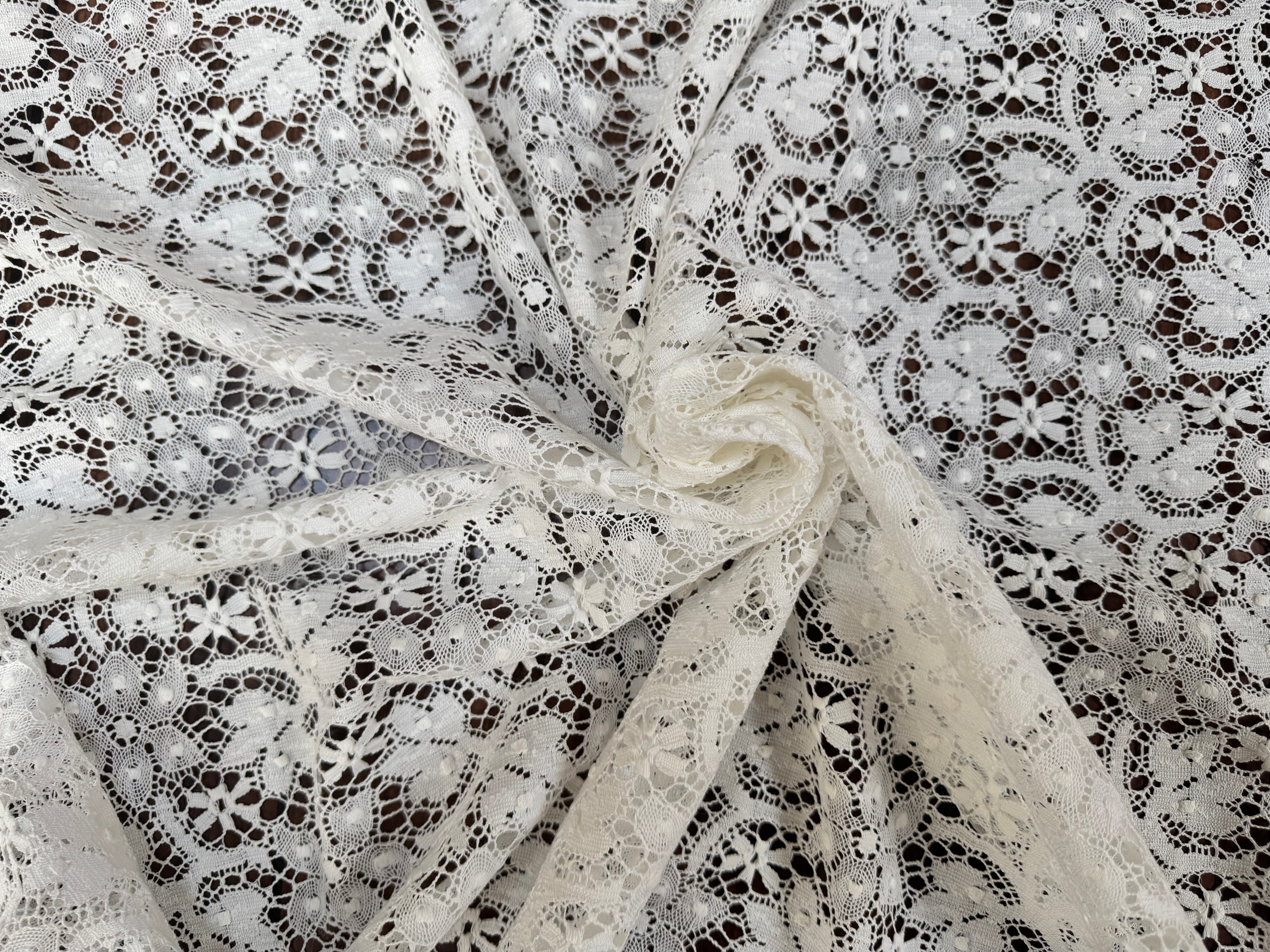 DENTELLE DE CALAIS-CAUDRY BLANCHE - My Little Coupon