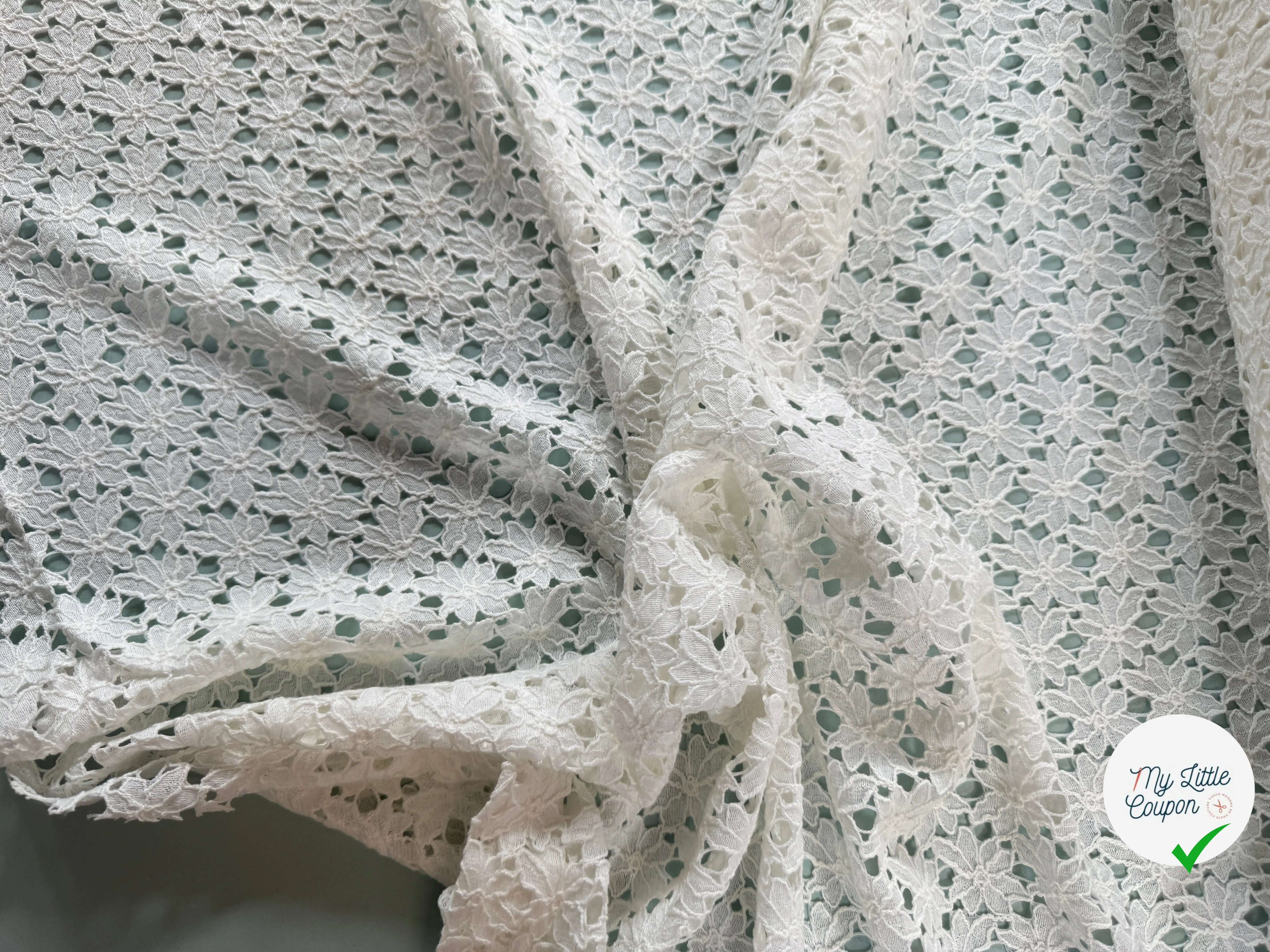 DENTELLE GUIPURE BLANC CASSÉ - My Little Coupon