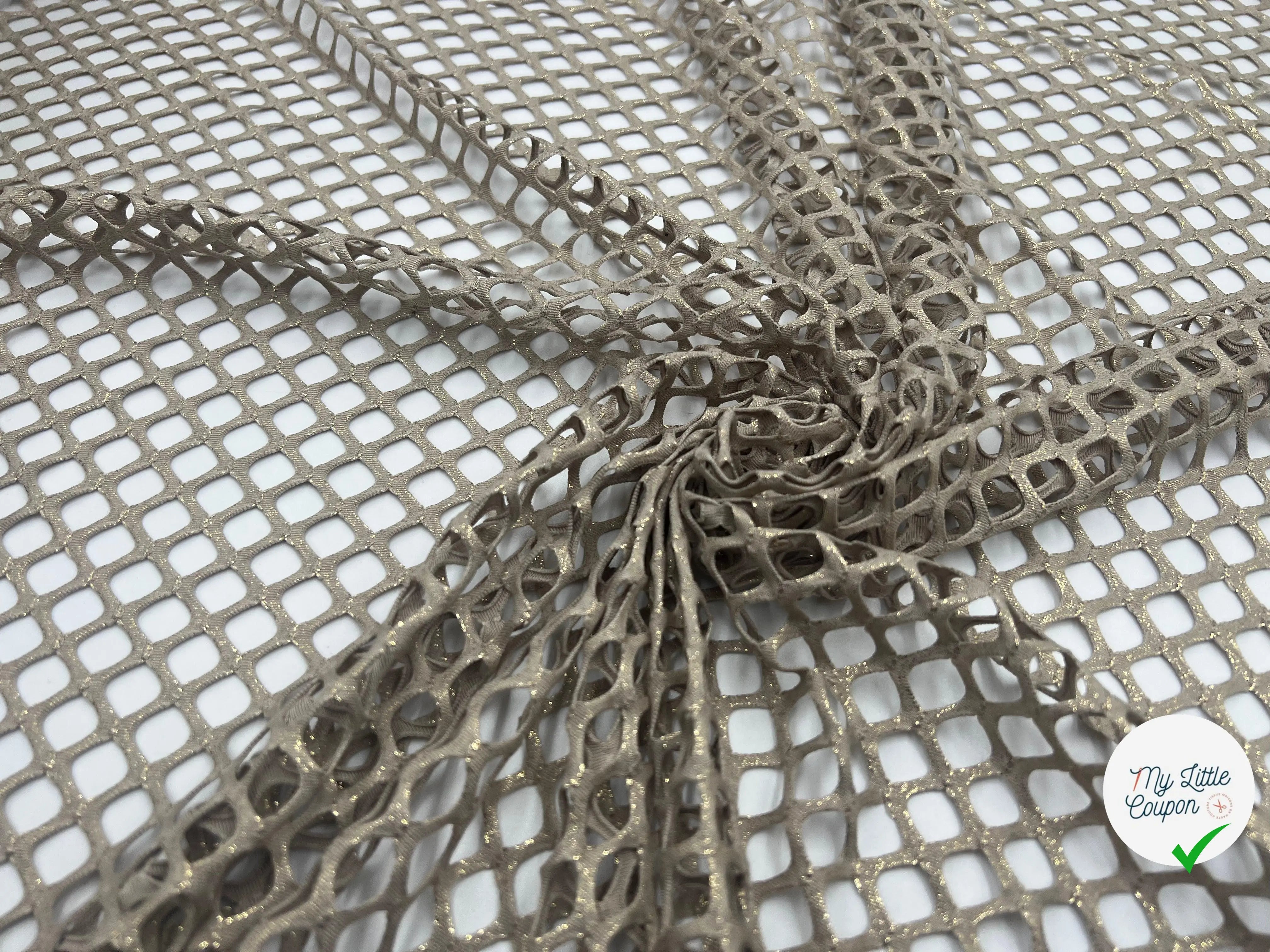 DENTELLE LAME DORÉE - My Little Coupon - tissu - coudre