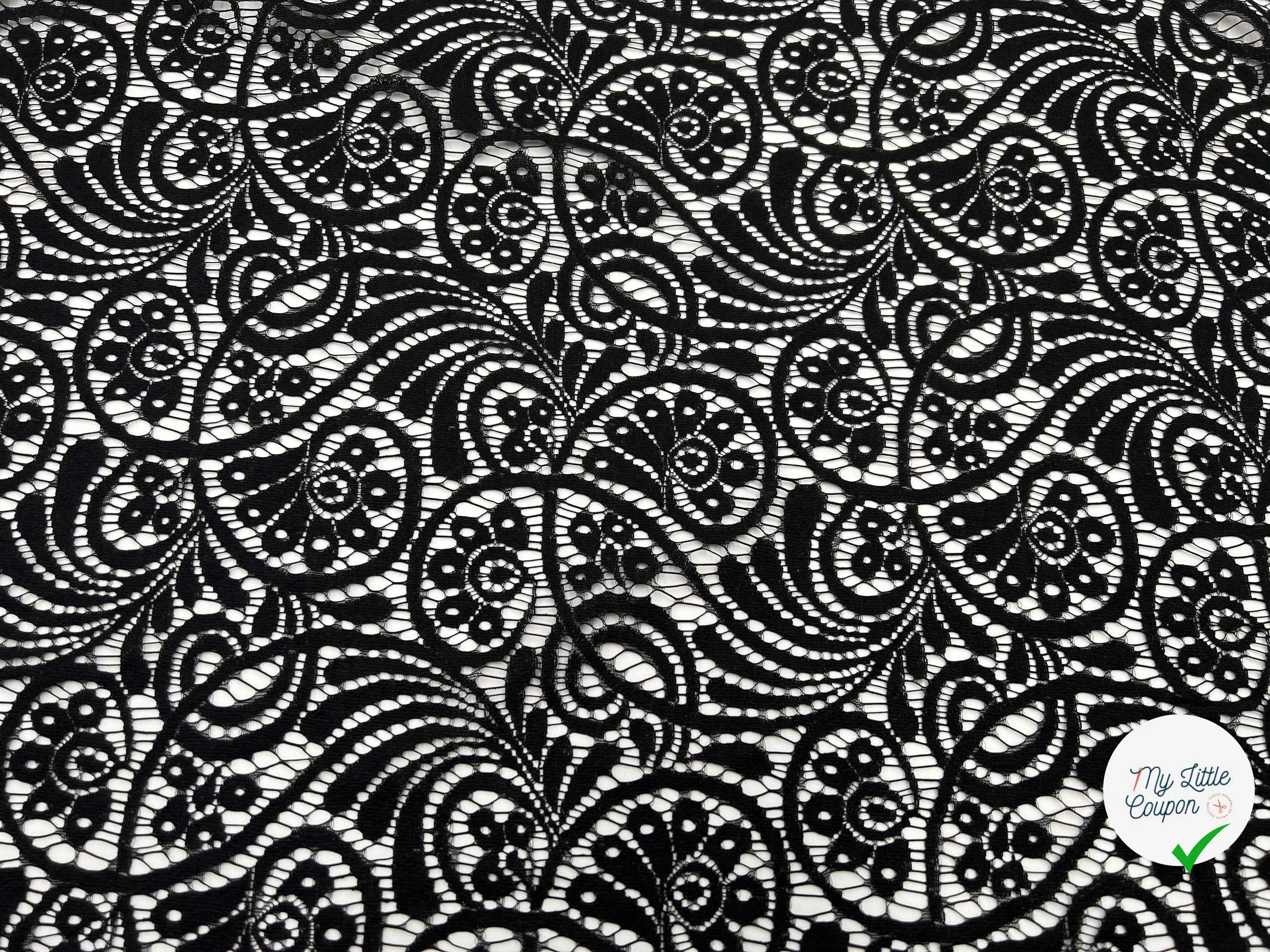 DENTELLE NOIRE PERSIAN MOOD - My Little Coupon - tissu - coudre
