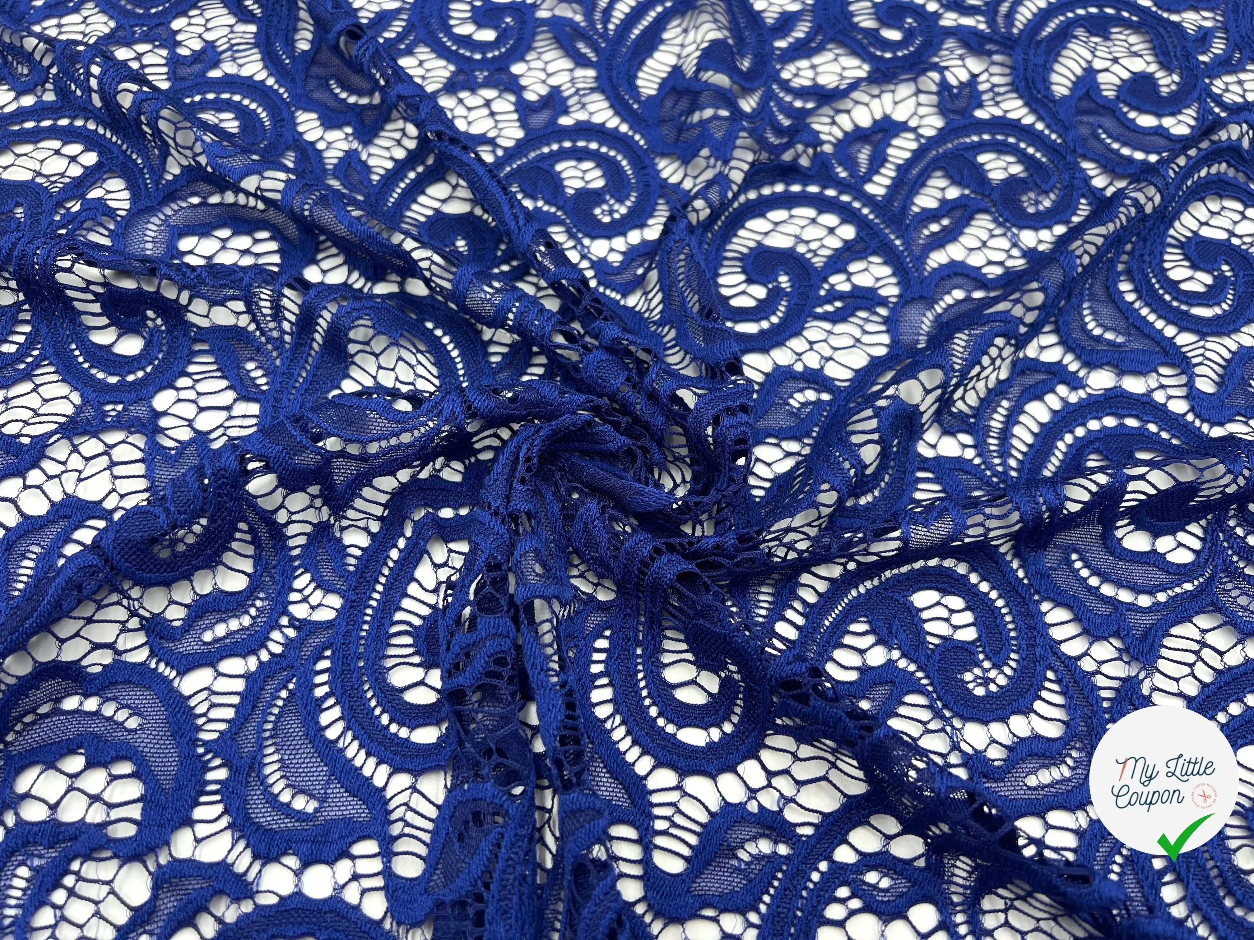 DENTELLE PERSEPOLIS MARINE CLAIRE - My Little Coupon - tissu - coudre
