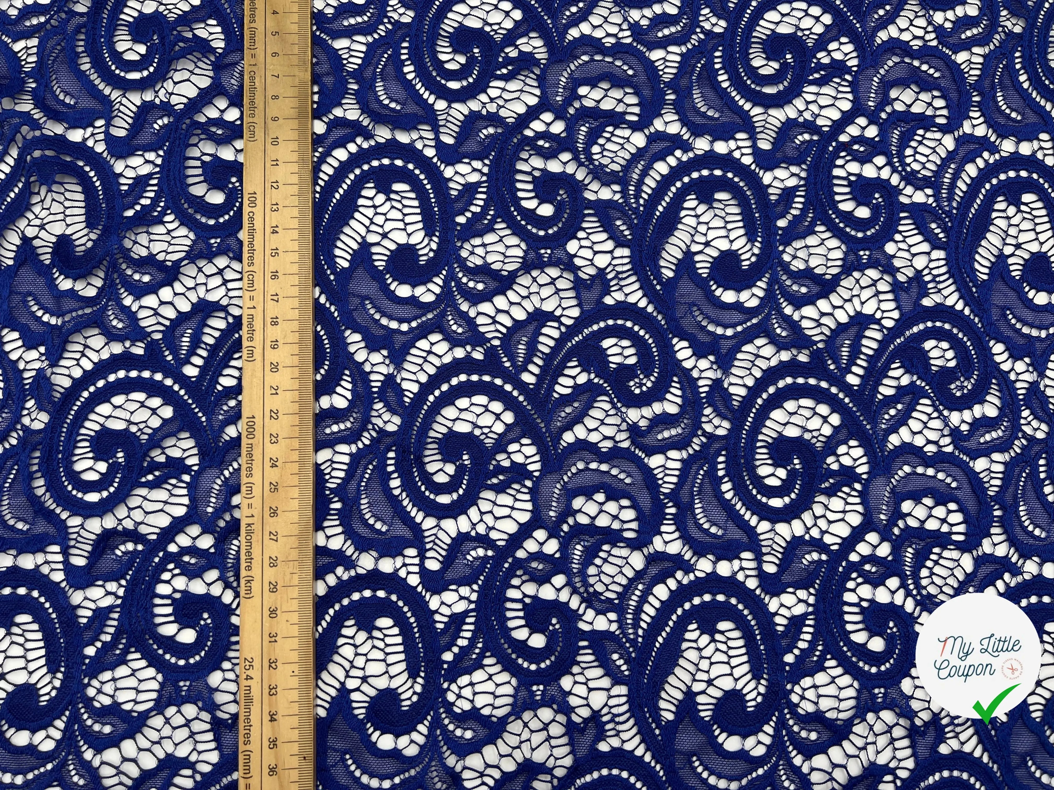 DENTELLE PERSEPOLIS MARINE CLAIRE - My Little Coupon - tissu - coudre