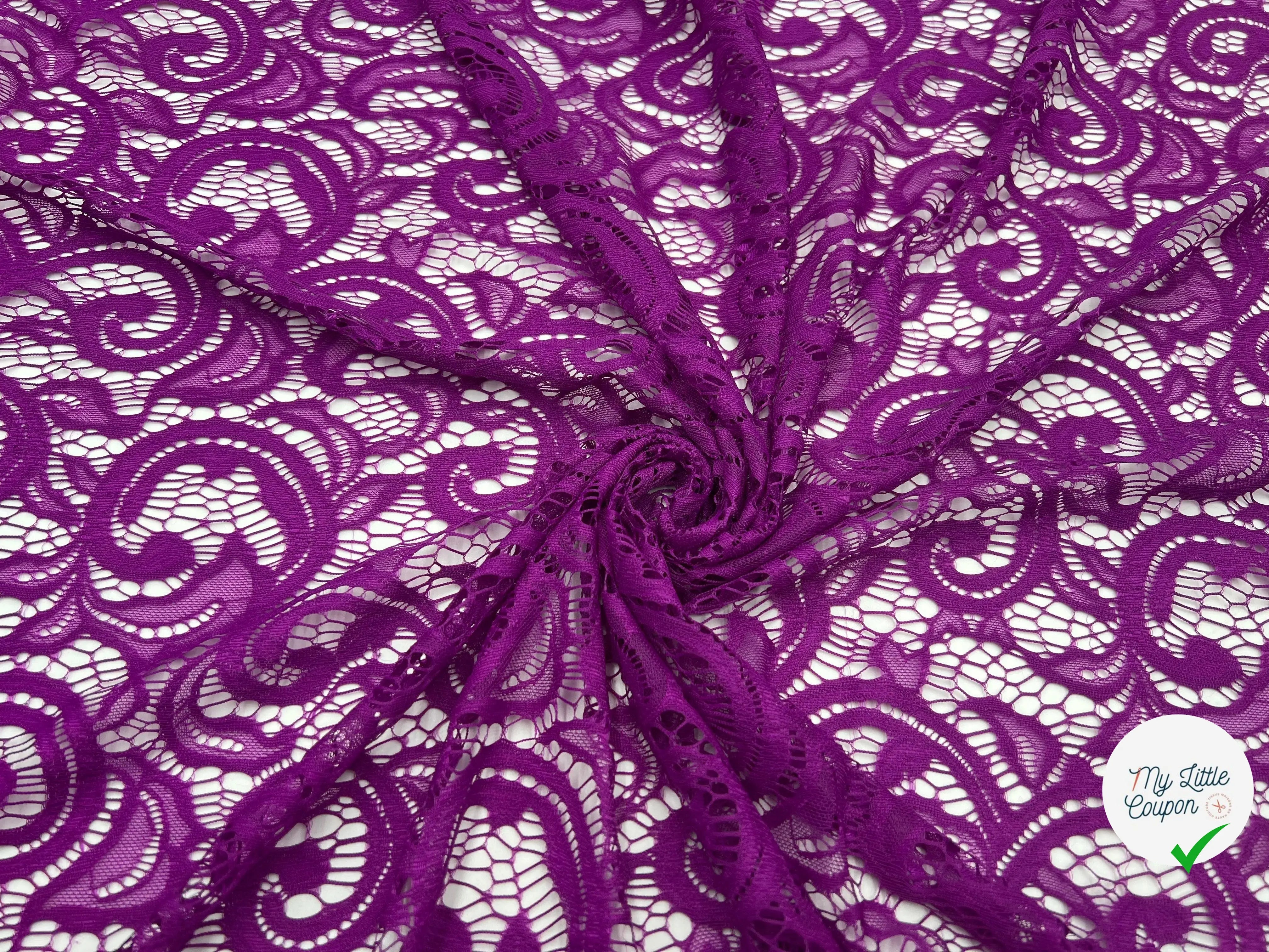 DENTELLE VINTAGE PURPLE - My Little Coupon - tissu - coudre