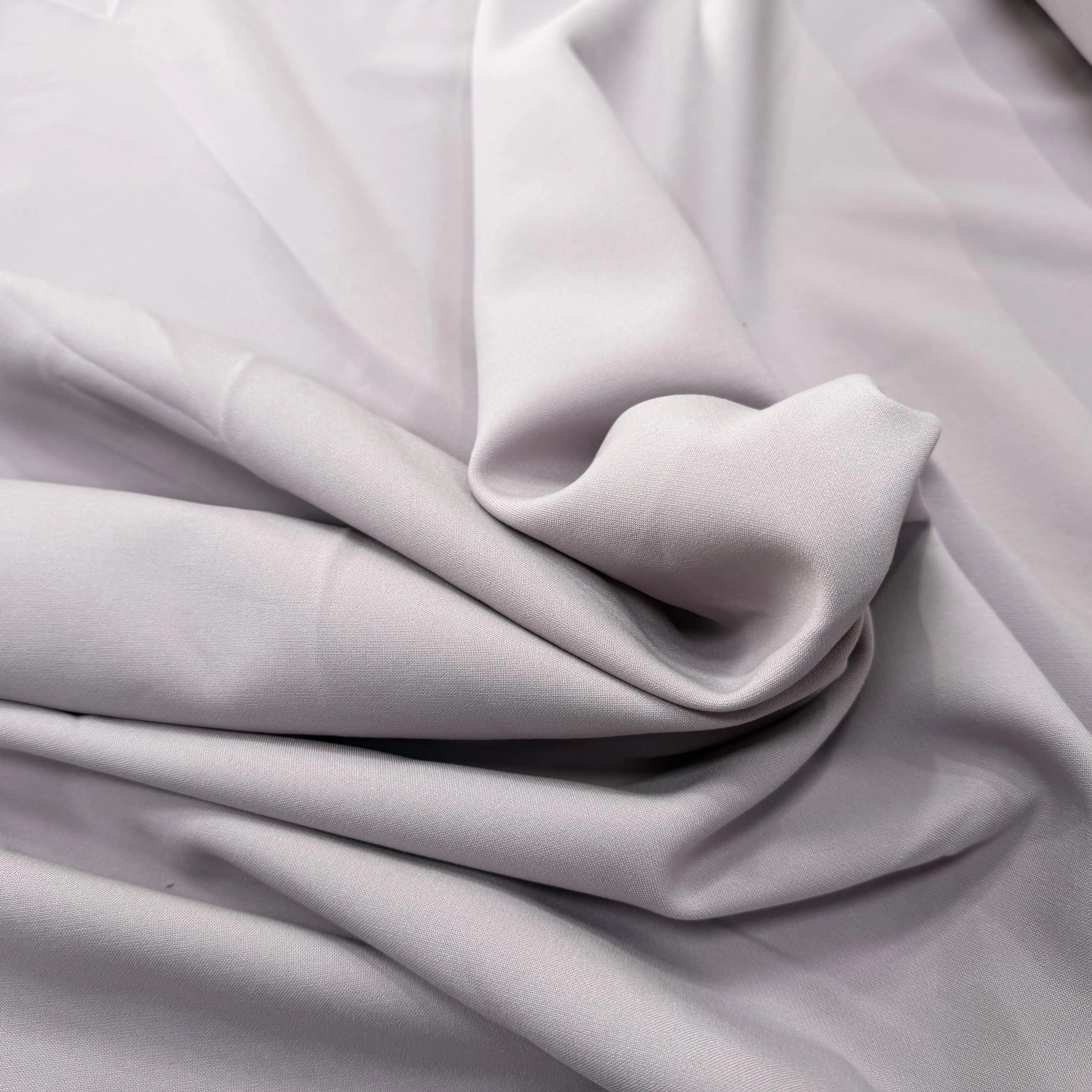 DOUBLE CREPE LOURD LILAS CLAIR POLYESTER COTON - My Little Coupon