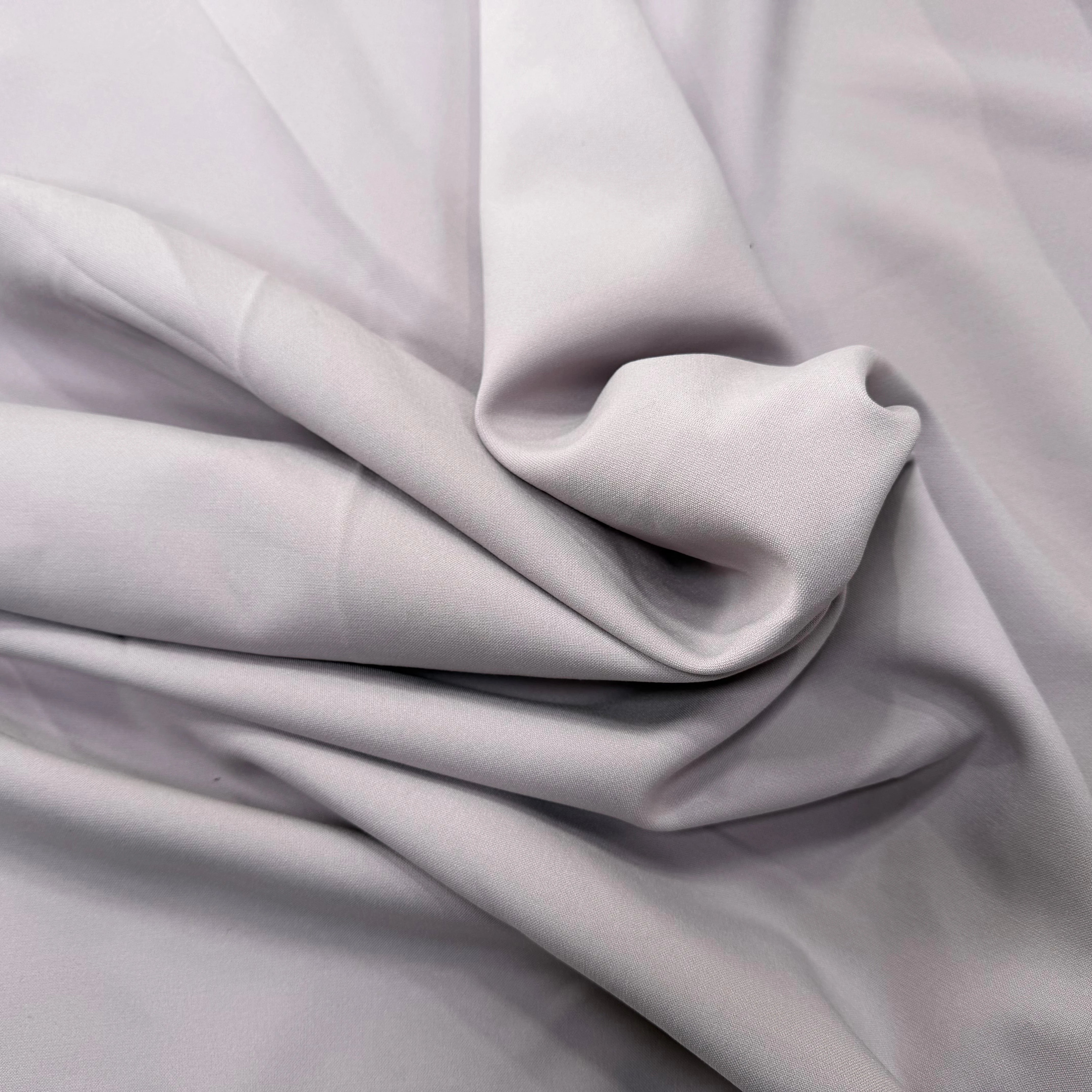 DOUBLE CREPE LOURD LILAS CLAIR POLYESTER COTON - My Little Coupon