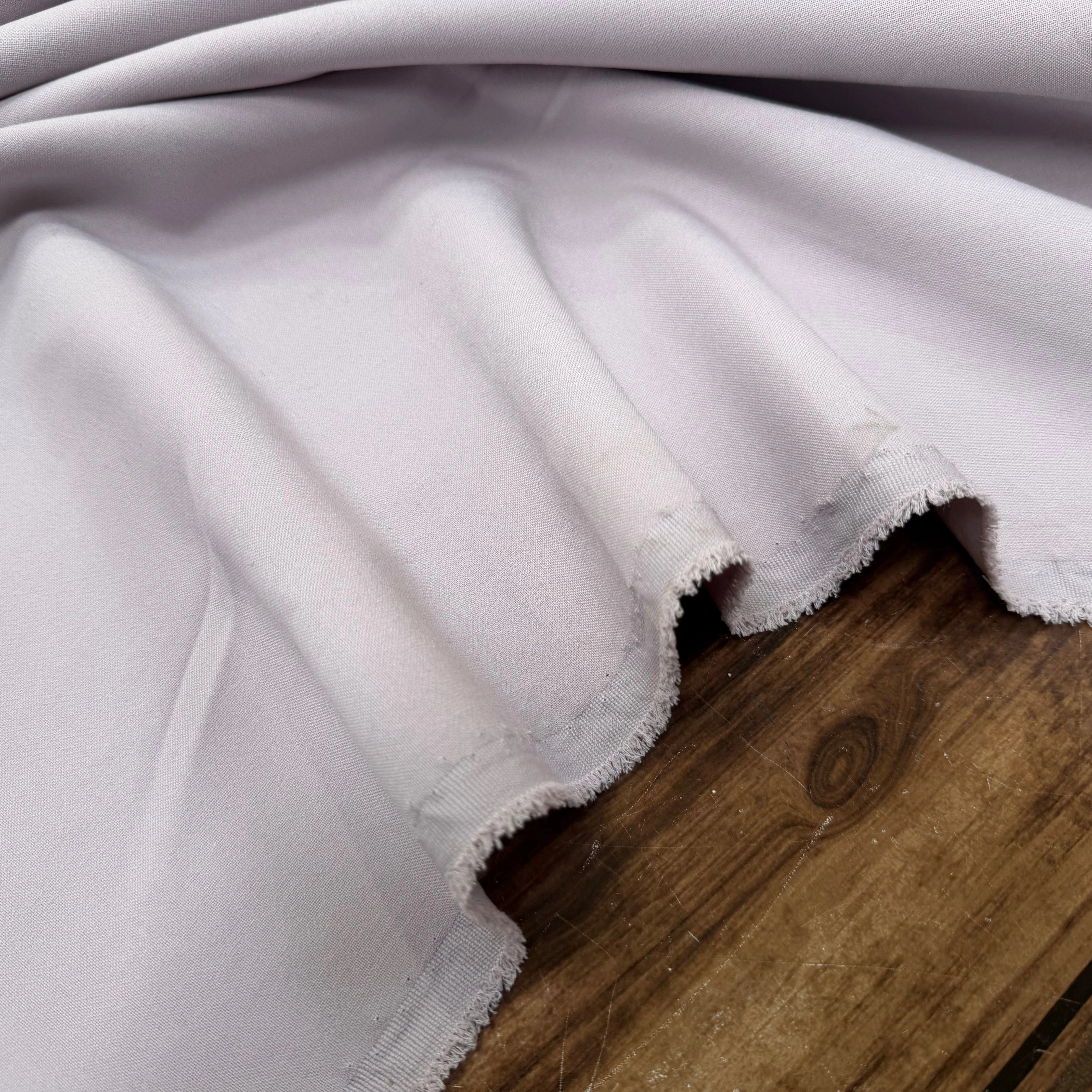 DOUBLE CREPE LOURD LILAS CLAIR POLYESTER COTON - My Little Coupon