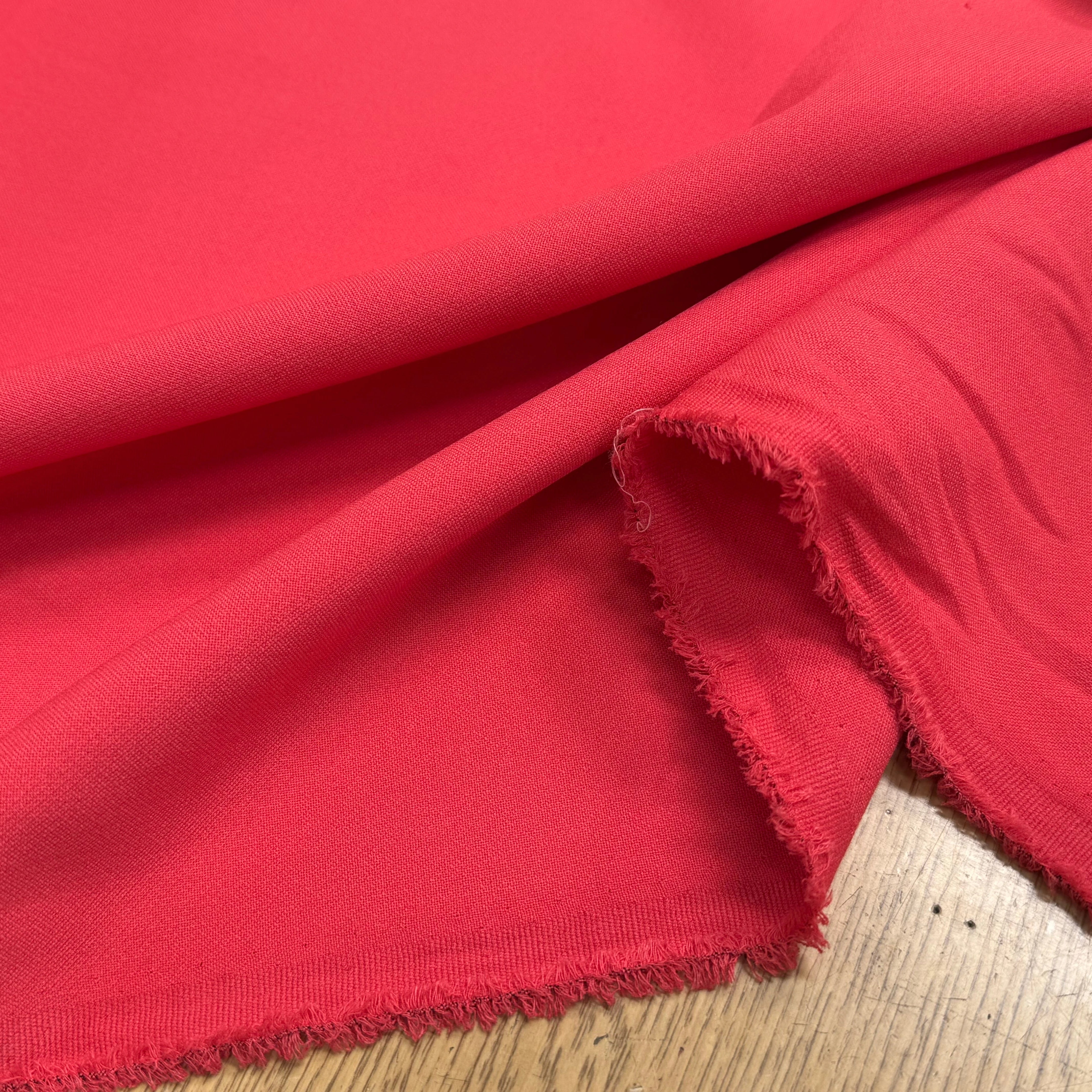 DOUBLE CREPE LOURD STRETCH ORANNGE PASTÈQUE - My Little Coupon