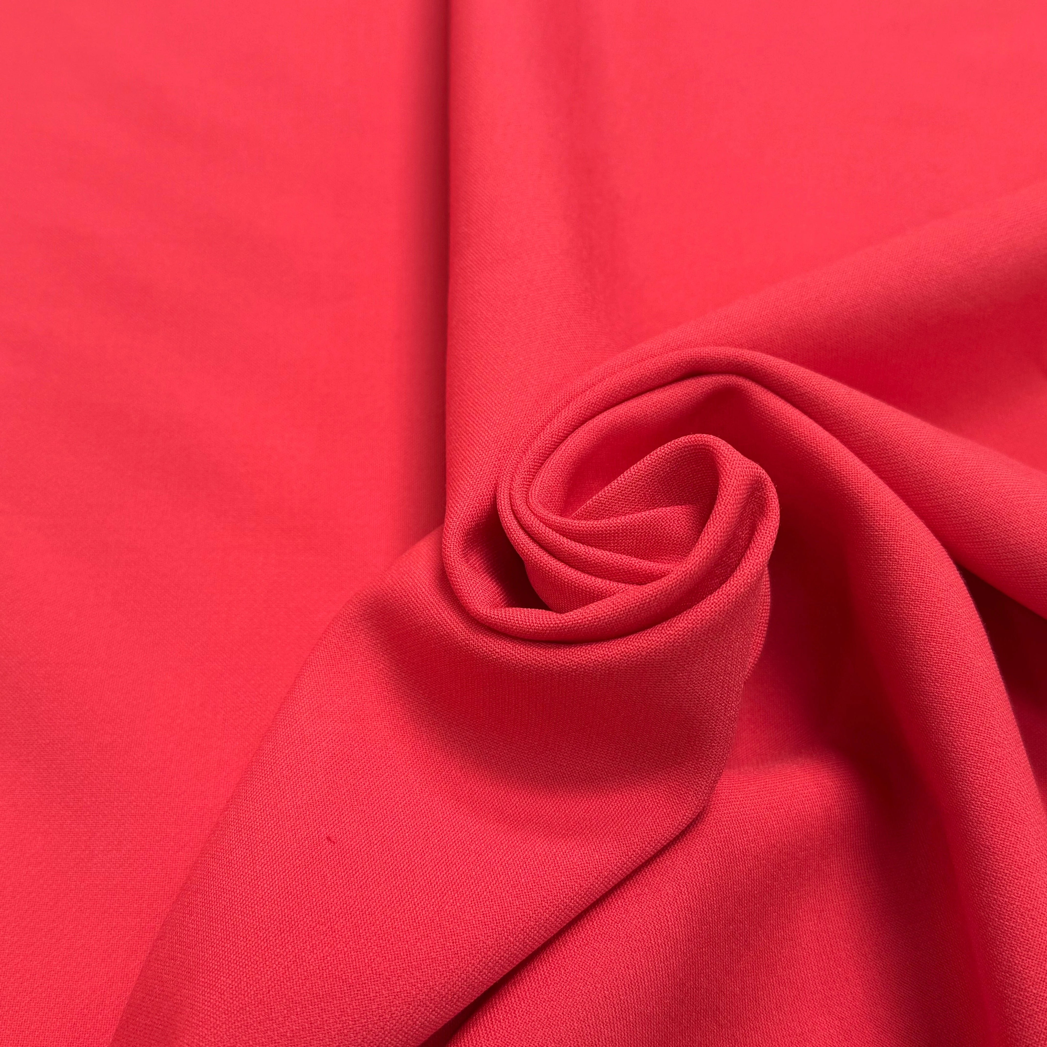 DOUBLE CREPE LOURD STRETCH ORANNGE PASTÈQUE - My Little Coupon