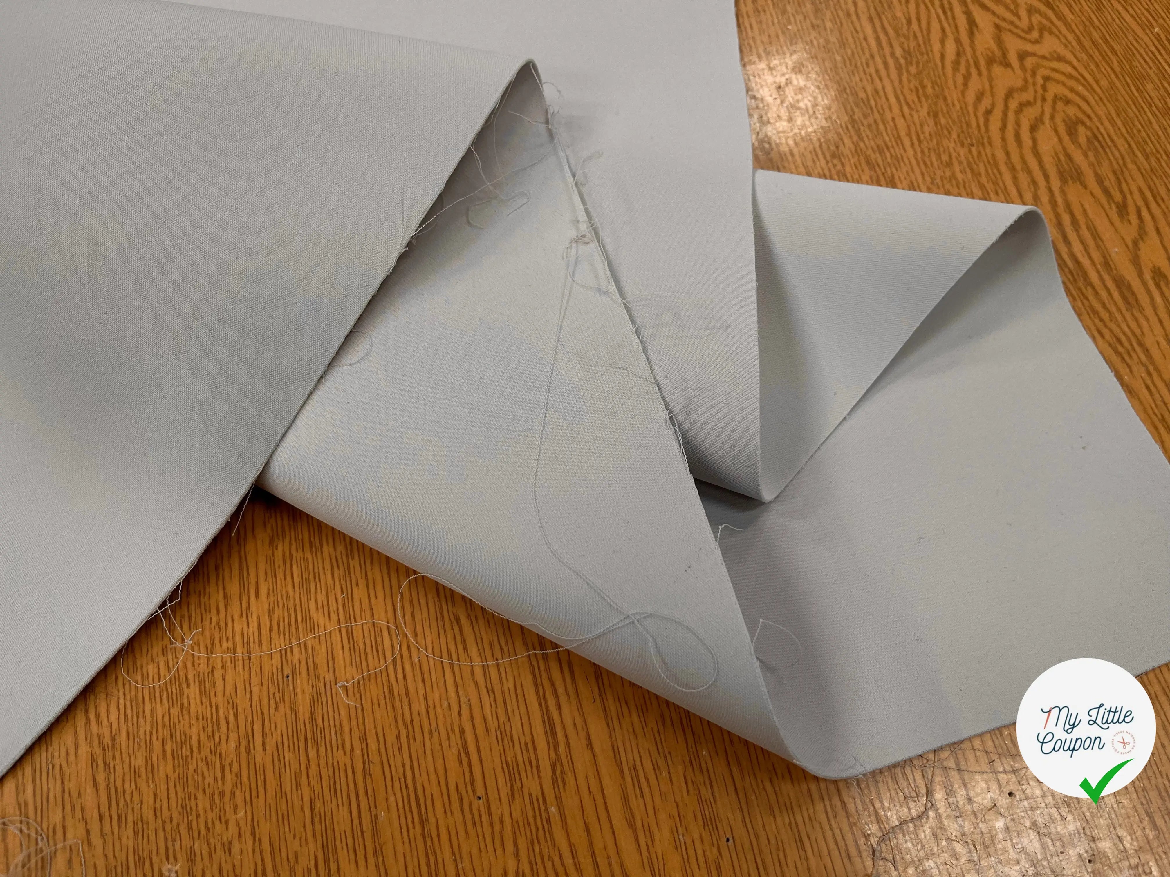 DOUBLE ETOFFE CREPE SUBLIME TENUE DIRTY WHITE - My Little Coupon