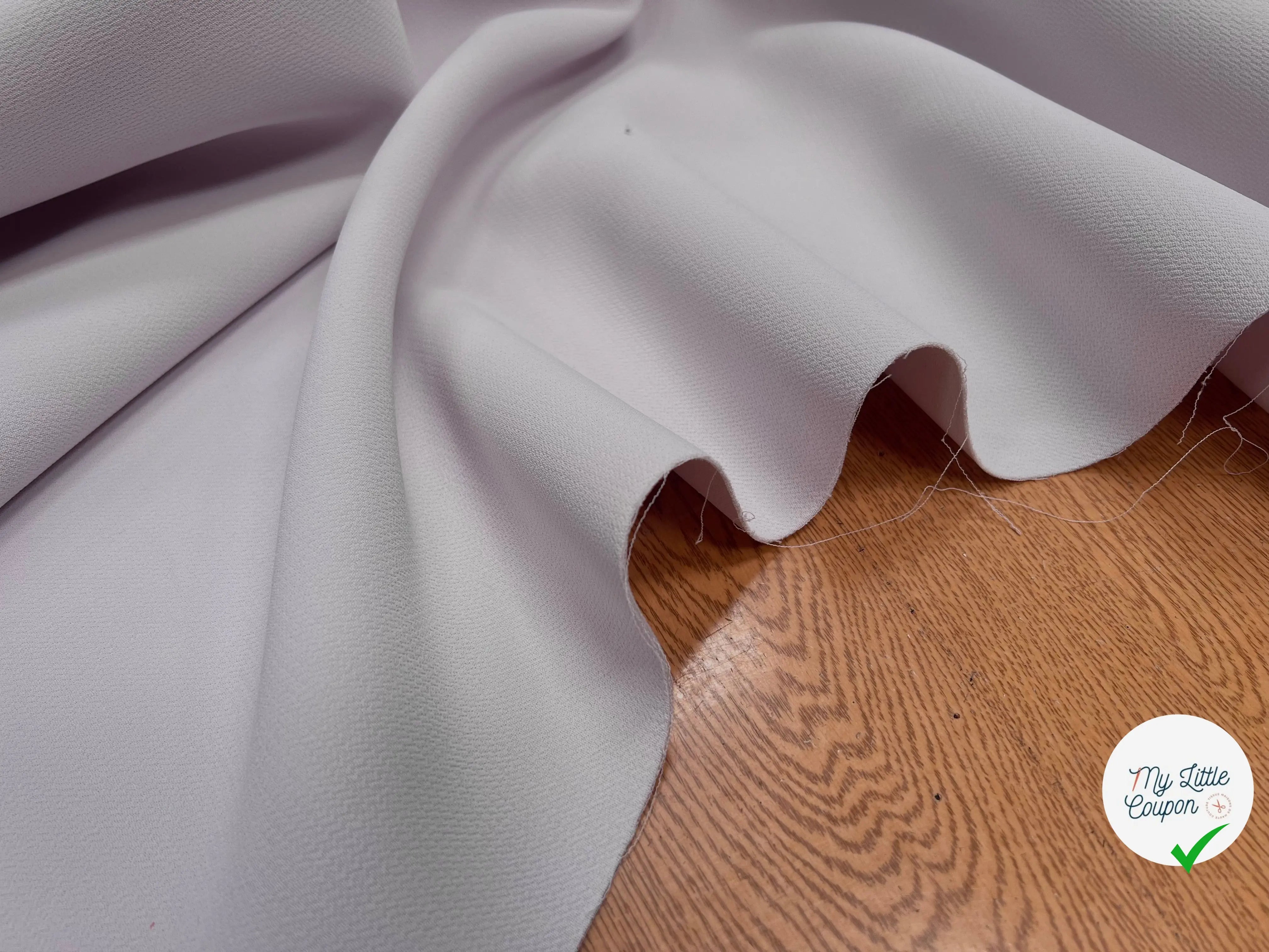 DOUBLE ETOFFE CREPE SUBLIME TENUE PERLE DE ROSE - My Little Coupon