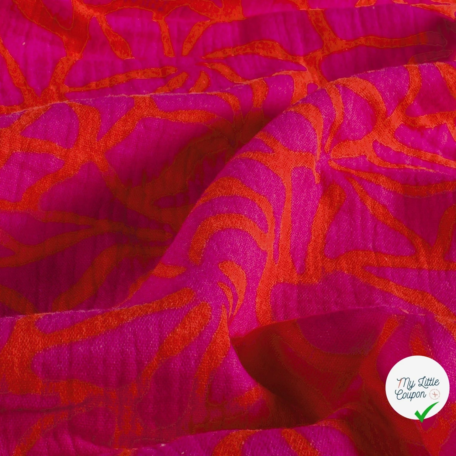 DOUBLE GAZE ABSTRAIT CORAL - My Little Coupon