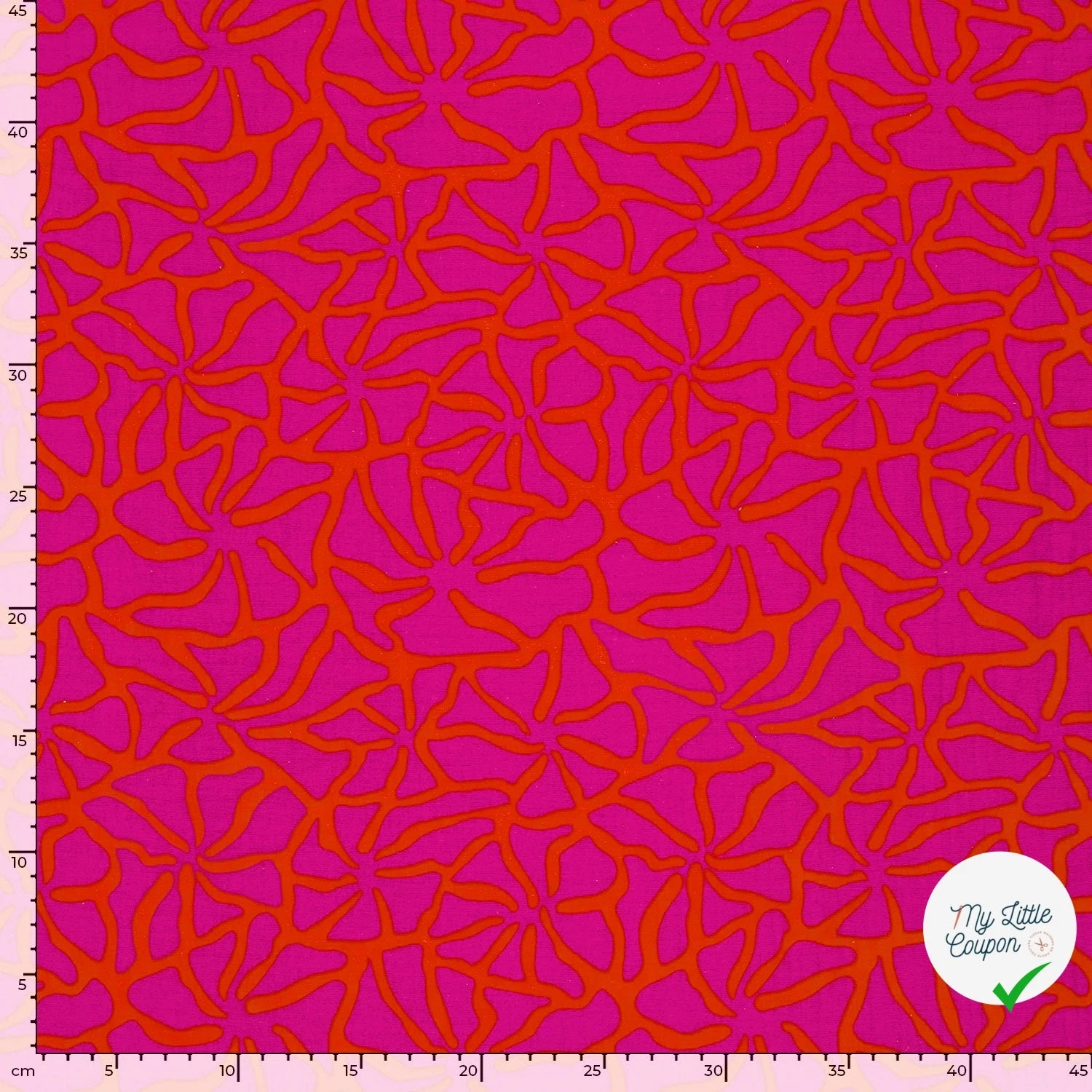 DOUBLE GAZE ABSTRAIT CORAL - My Little Coupon