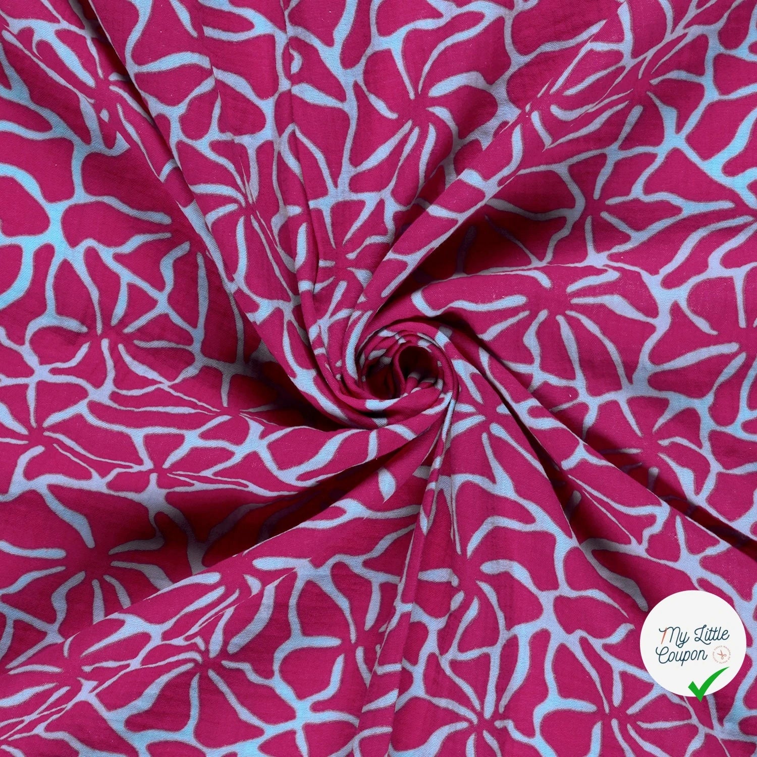 DOUBLE GAZE ABSTRAIT GLACE BLEU - My Little Coupon