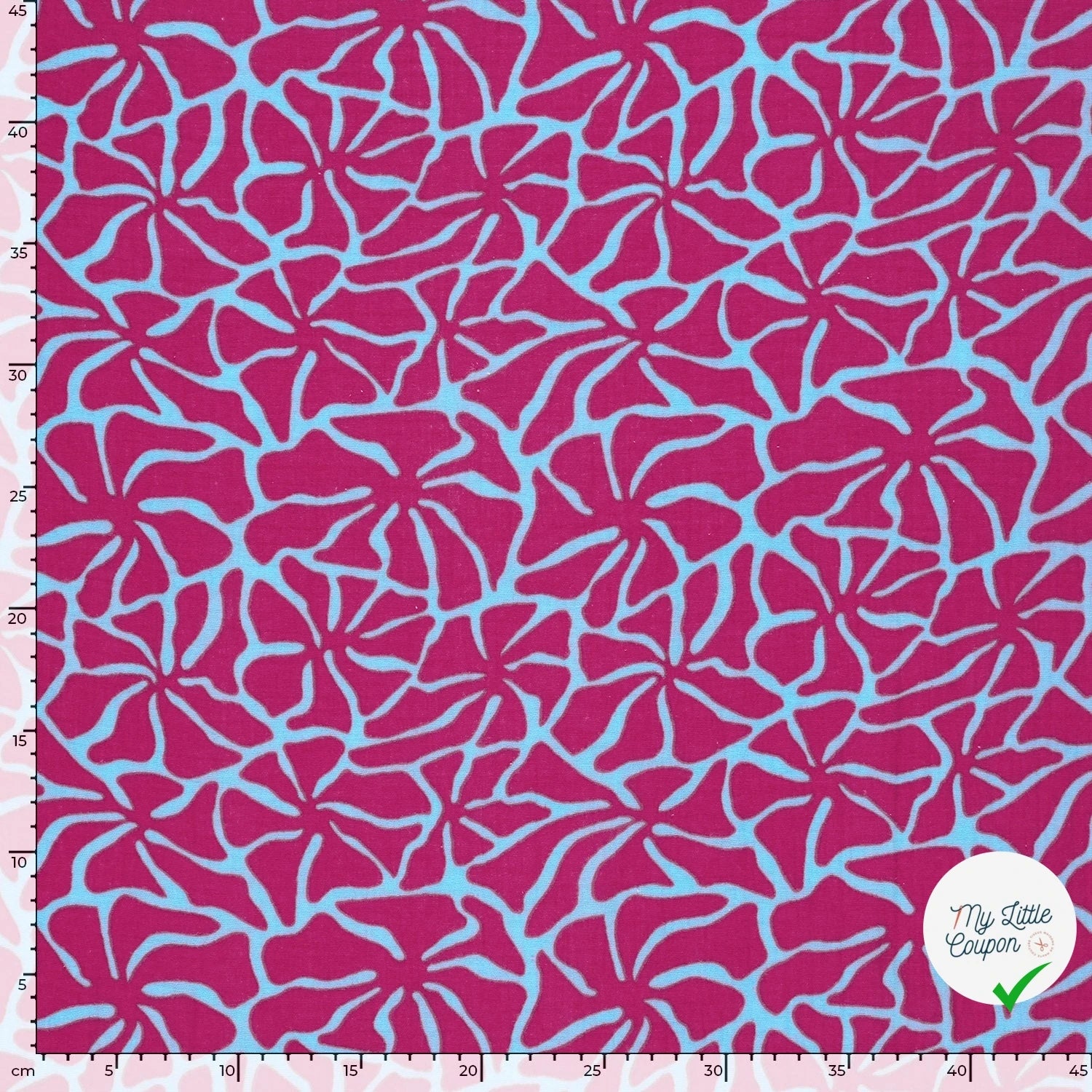 DOUBLE GAZE ABSTRAIT GLACE BLEU - My Little Coupon