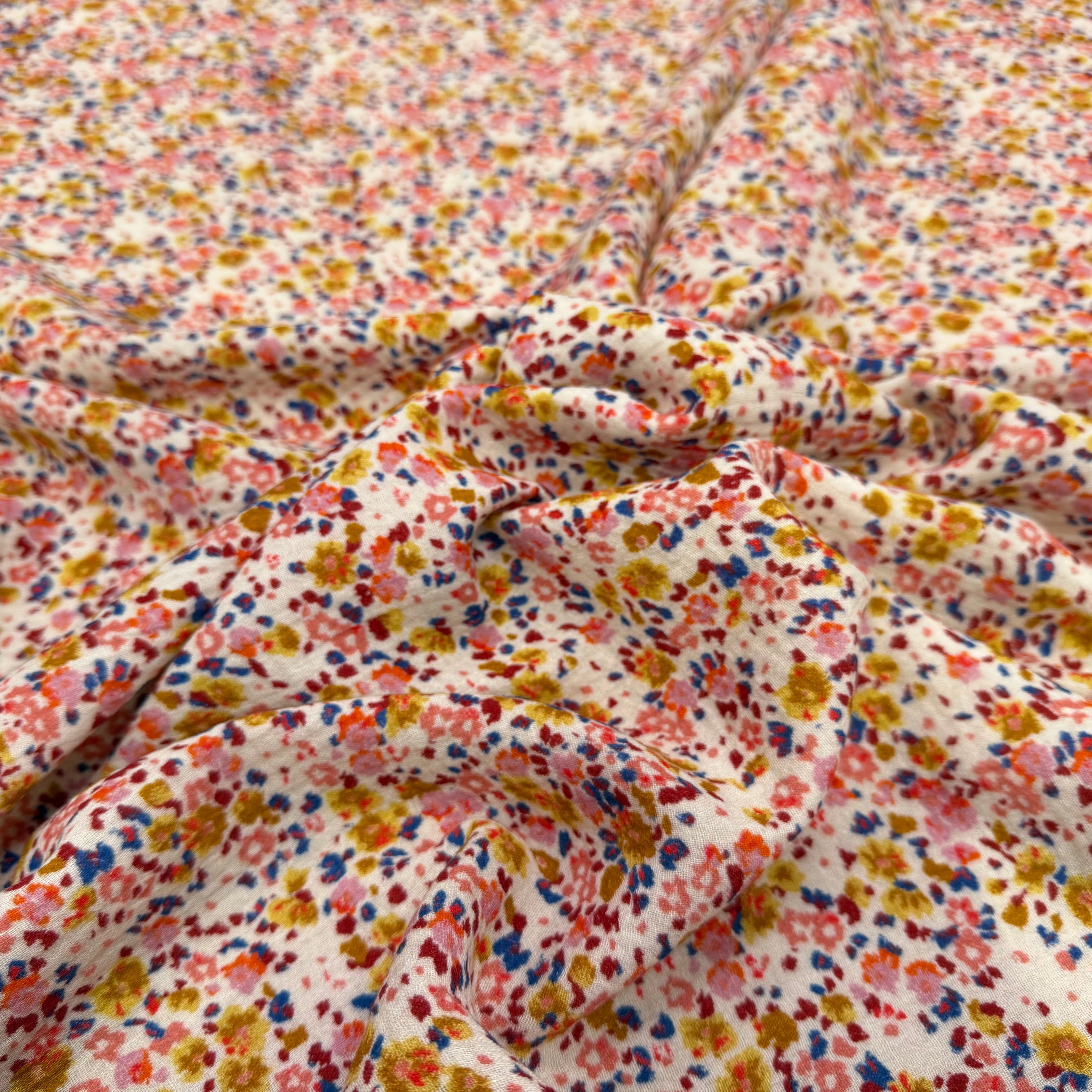 DOUBLE GAZE COTON COULEURS JOYEUSES - My Little Coupon