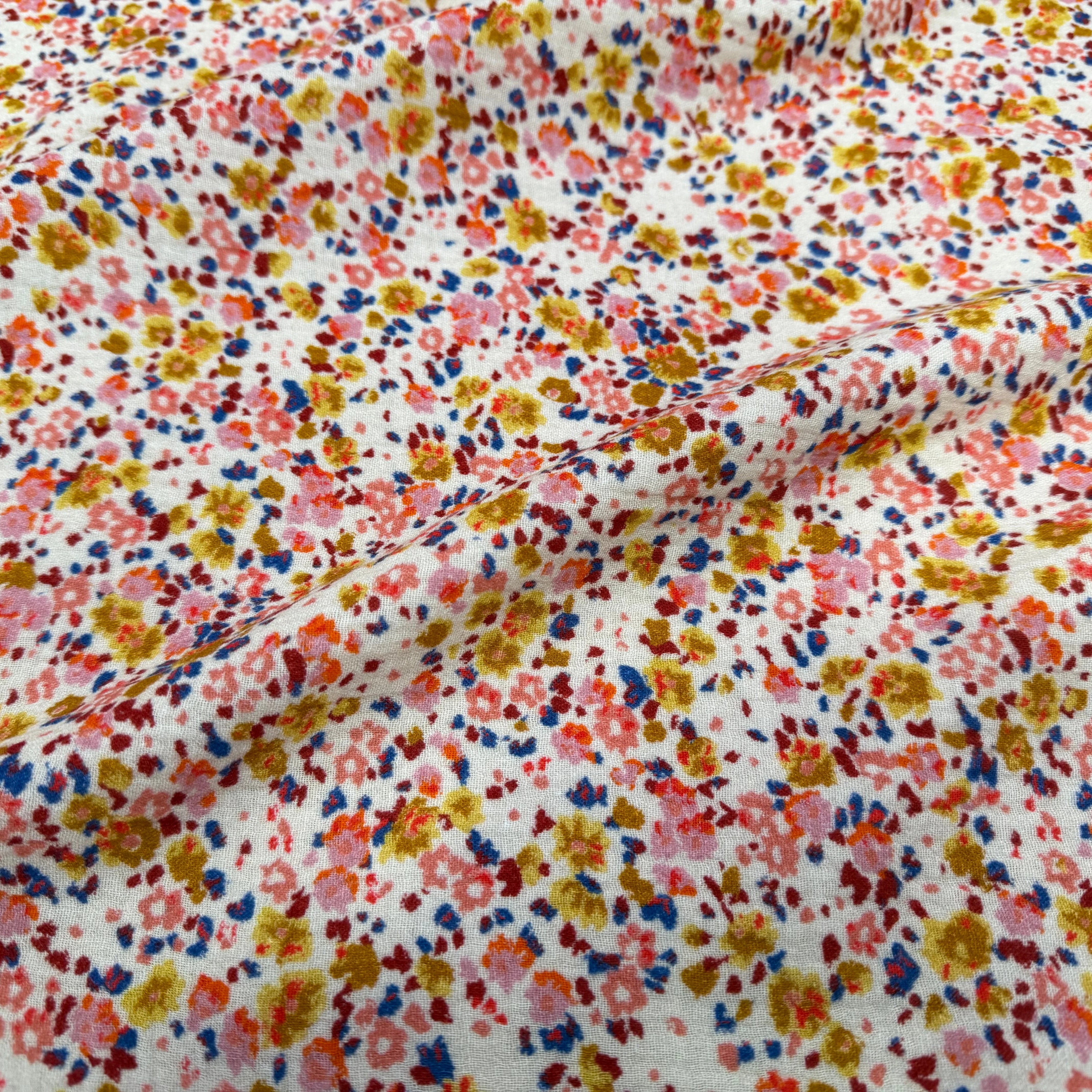 DOUBLE GAZE COTON COULEURS JOYEUSES - My Little Coupon