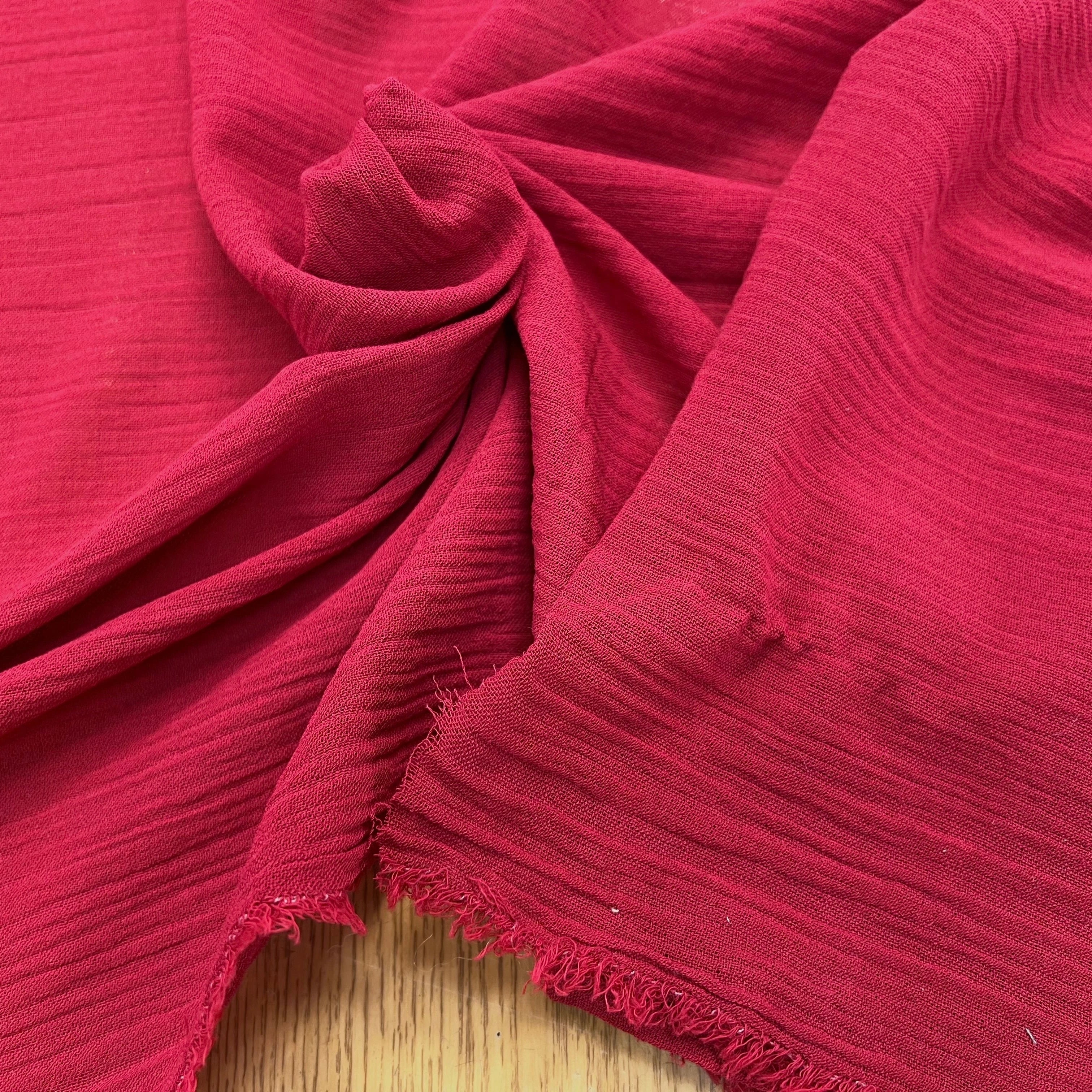 DOUBLE GAZE COUTURE ROUGE 110CM - My Little Coupon