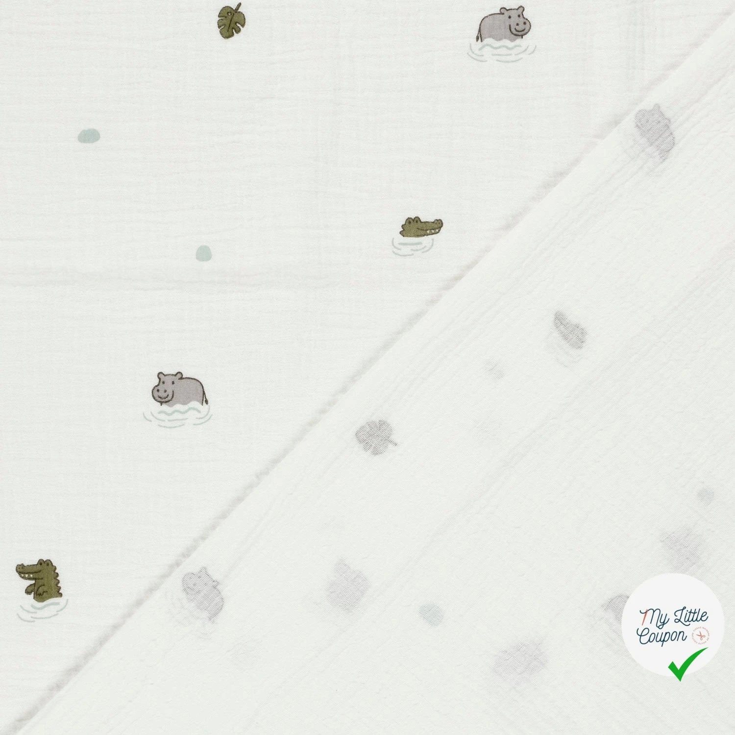 DOUBLE GAZE DE COTON ANIMALS - My Little Coupon