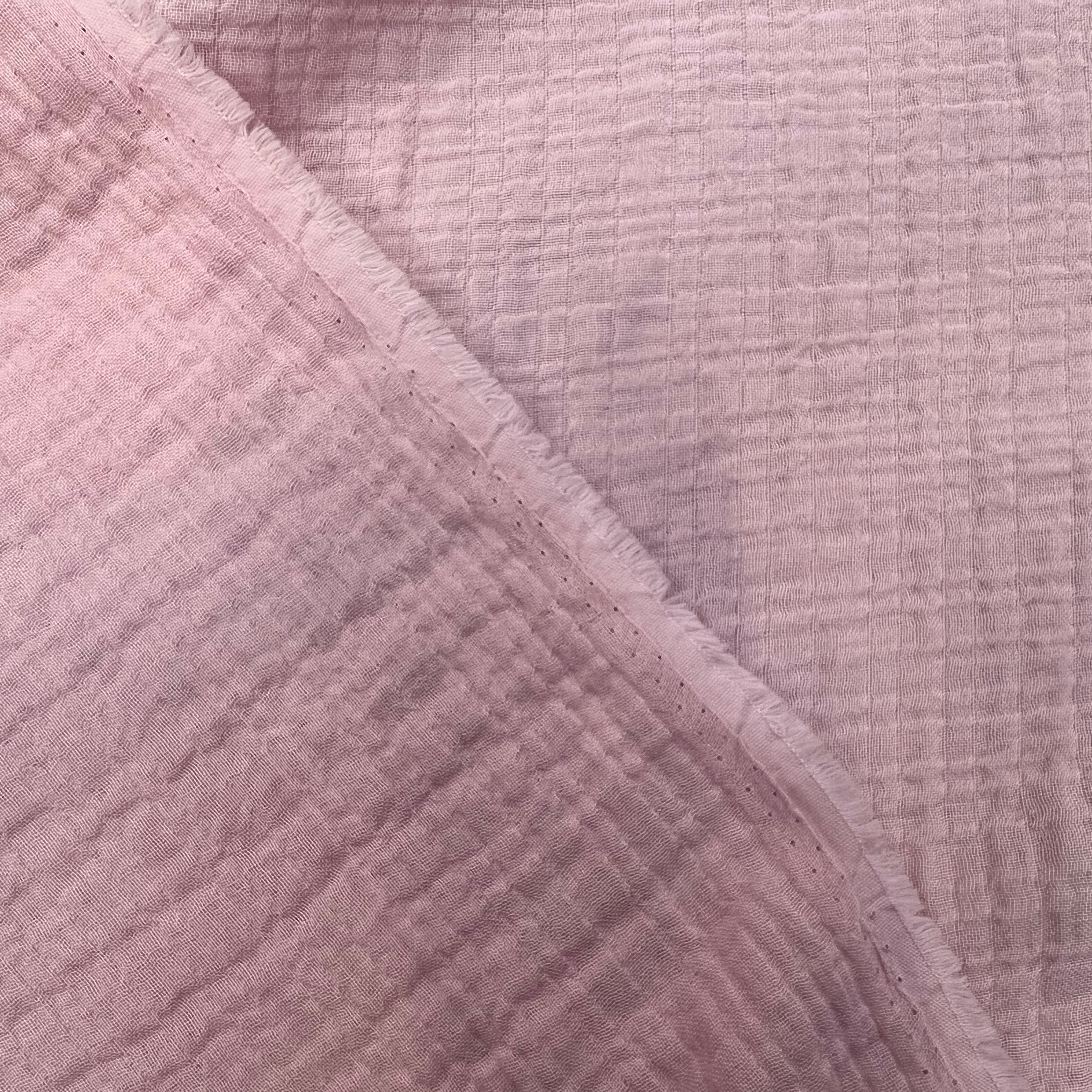 DOUBLE GAZE DE COTON BARBE A PAPA UNIE MLC INTERN