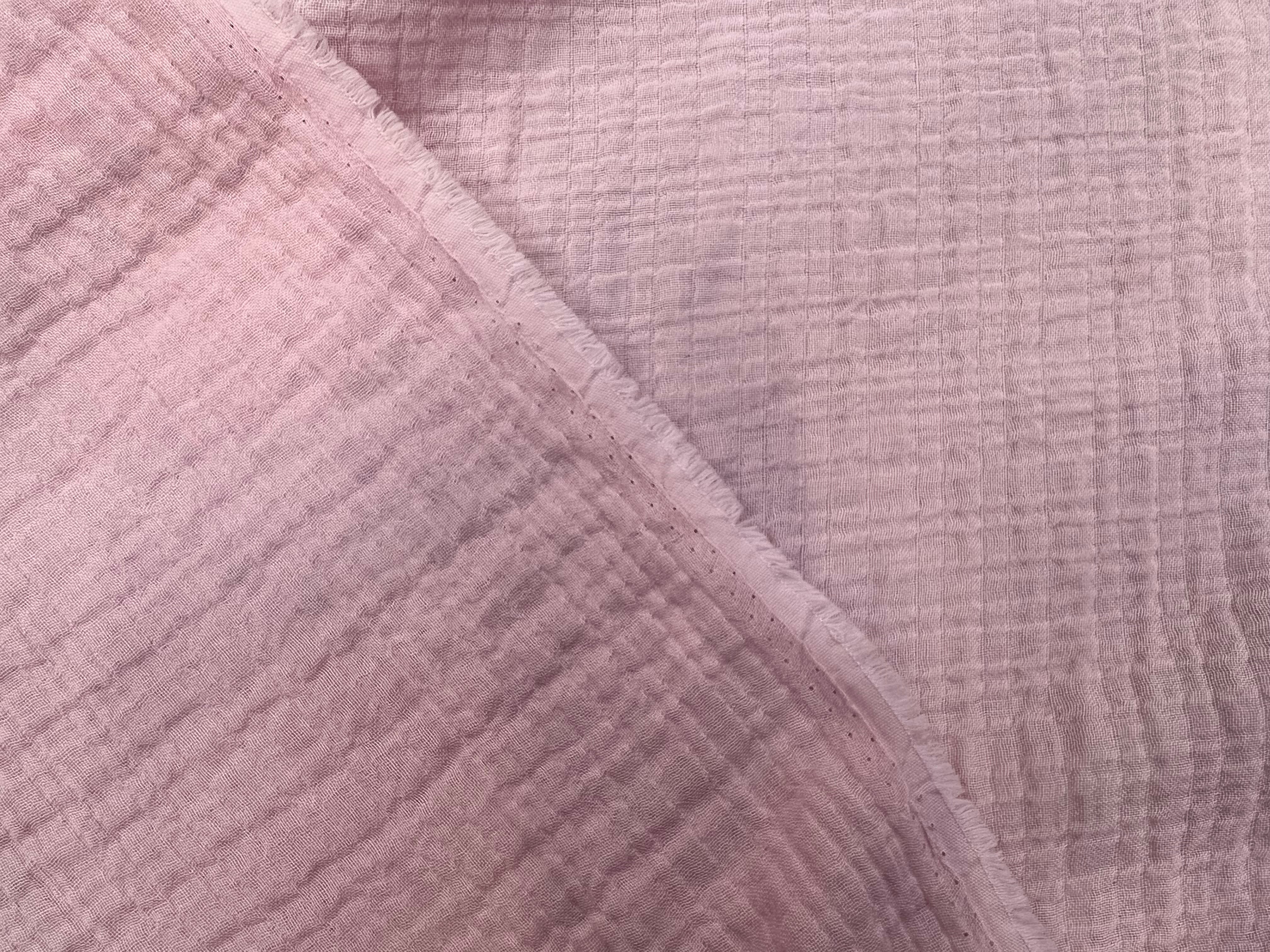 DOUBLE GAZE DE COTON BARBE A PAPA UNIE MLC INTERN