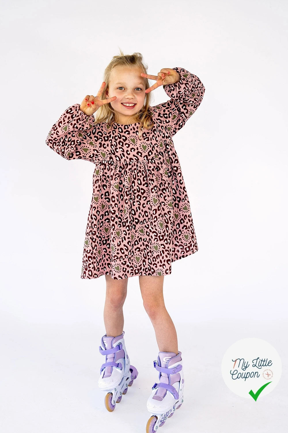 DOUBLE GAZE DE COTON PANTHÈRE ROSE CLAIR - My Little Coupon