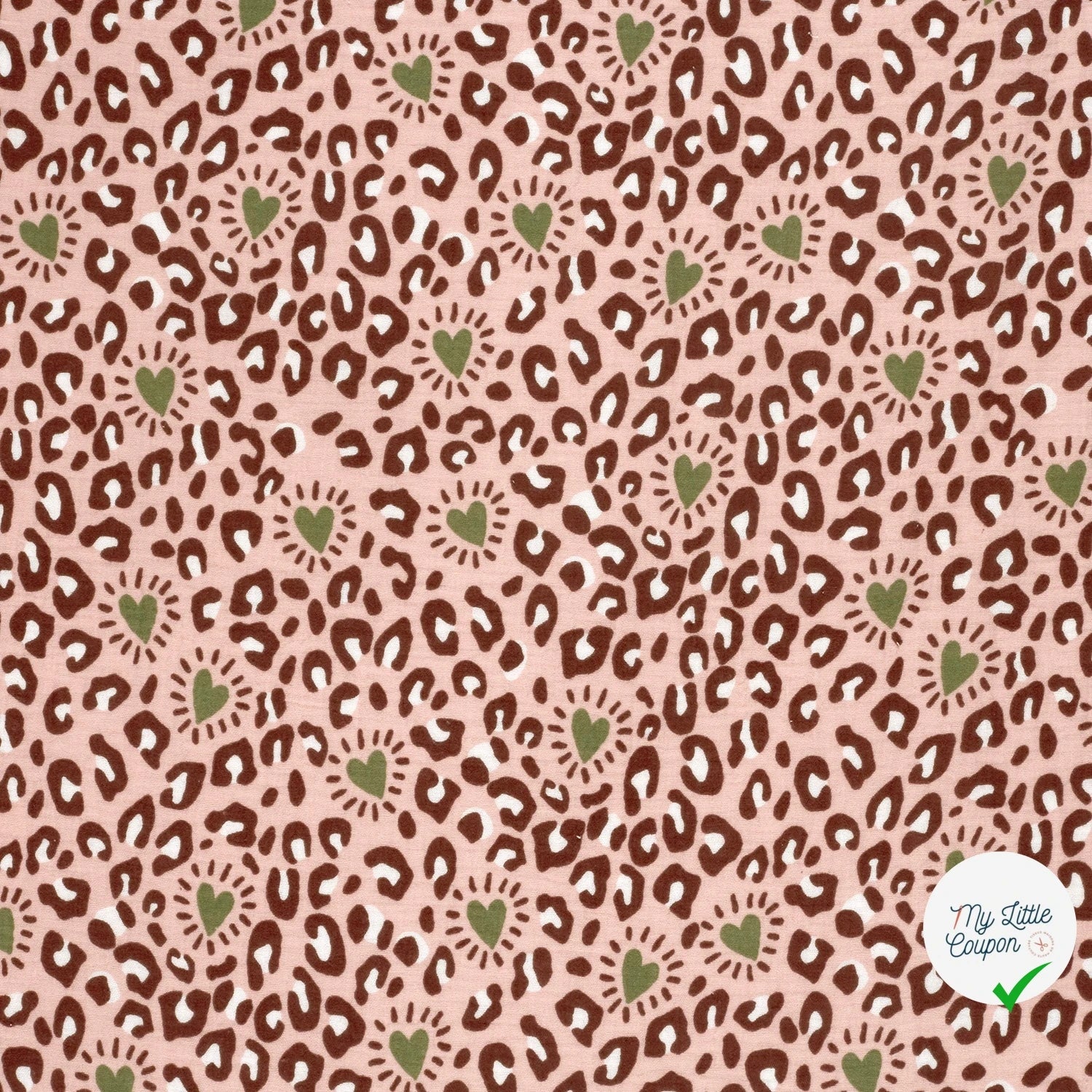 DOUBLE GAZE DE COTON PANTHÈRE ROSE CLAIR - My Little Coupon