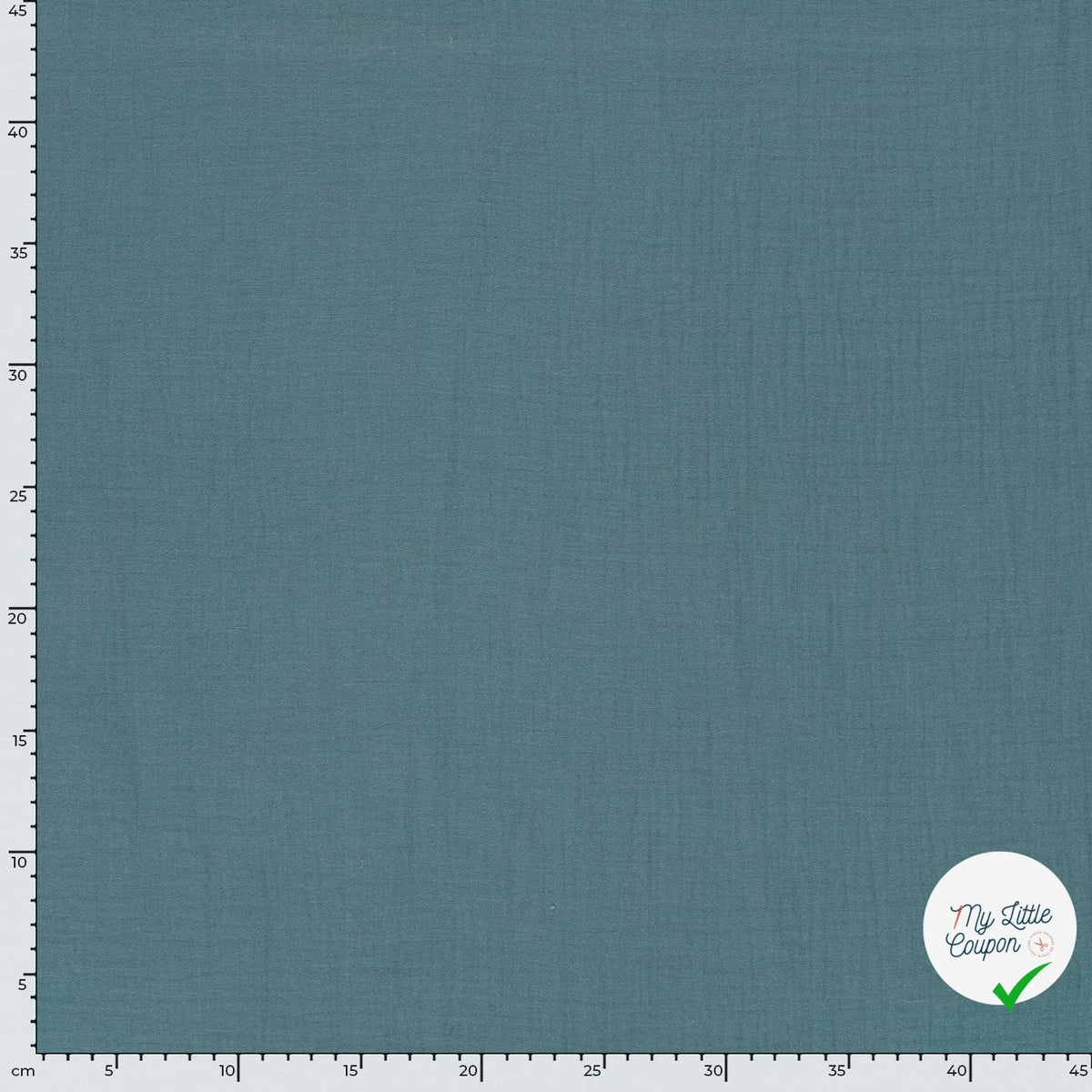 DOUBLE GAZE DE COTON UNIE BLEU CIEL - My Little Coupon